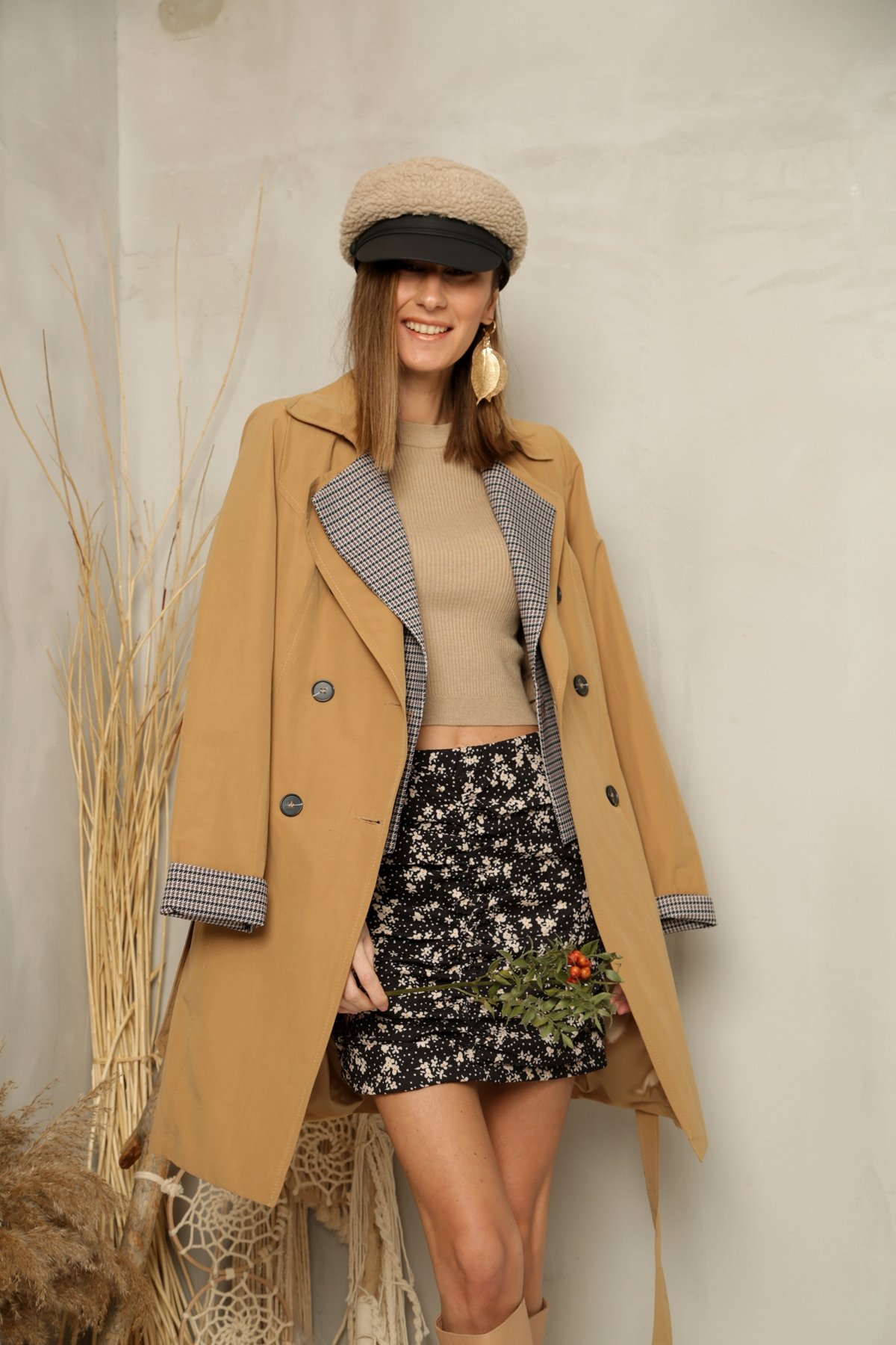 Camel Trenchcoat 87022