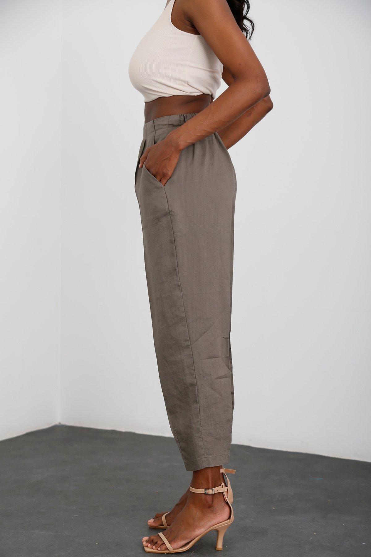 Duman Keten Pantolon 3829