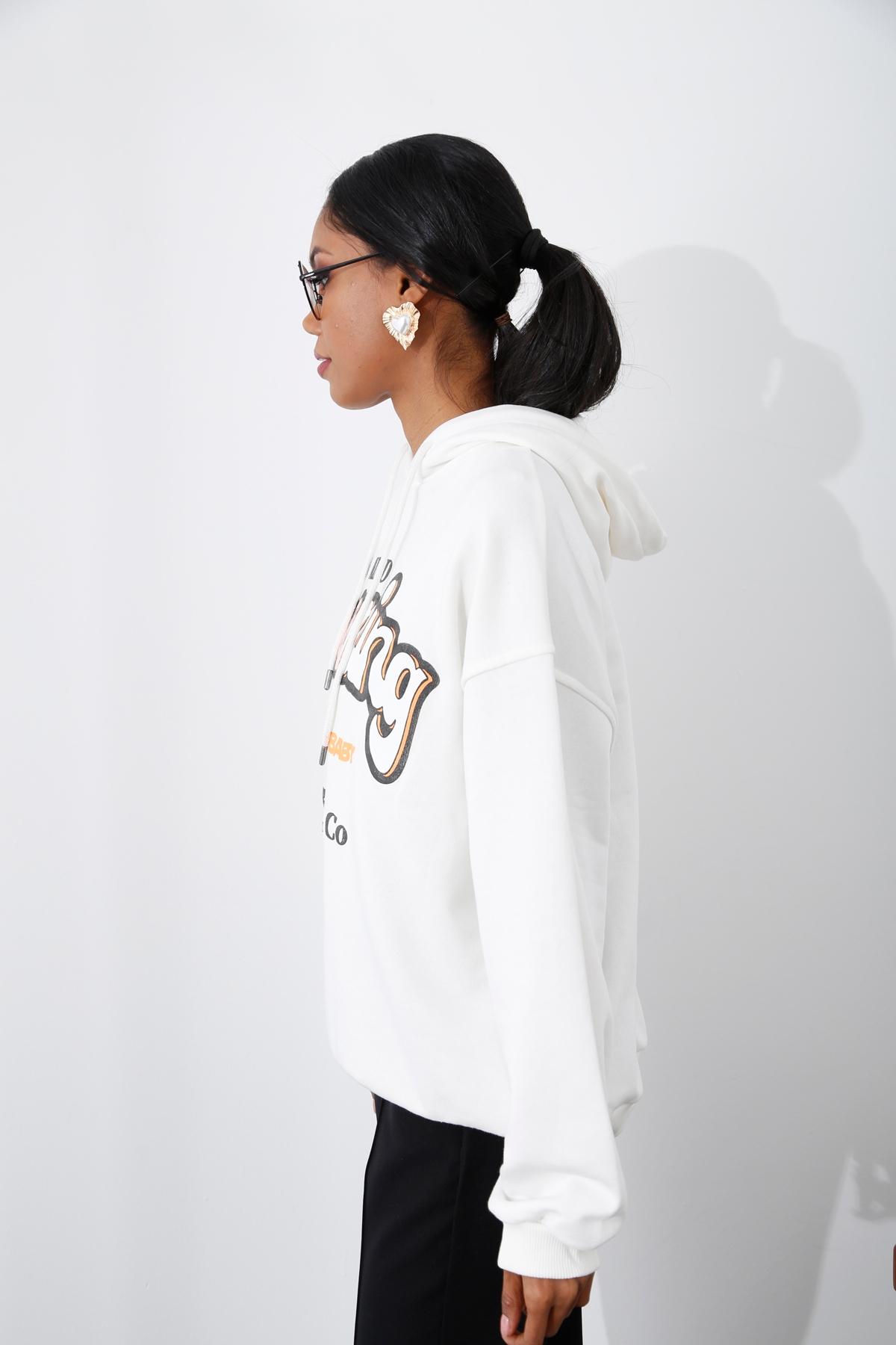 Ekru Blooming Baskılı Sweatshirt 210