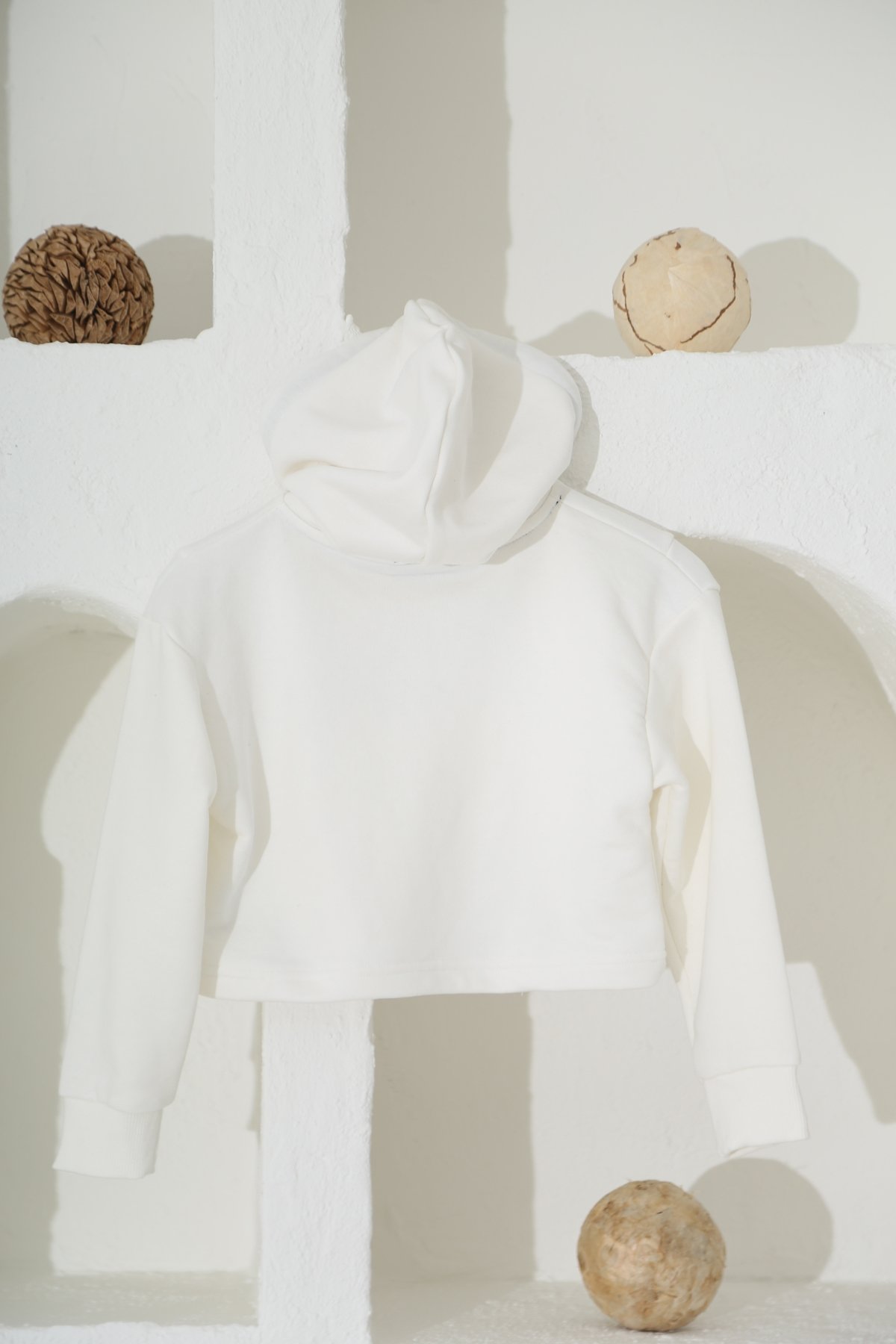 Ekru Focus Baskılı Çocuk Sweatshirt 