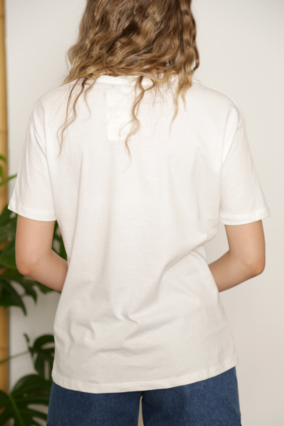 Ekru Perfect Baskılı Tshirt 