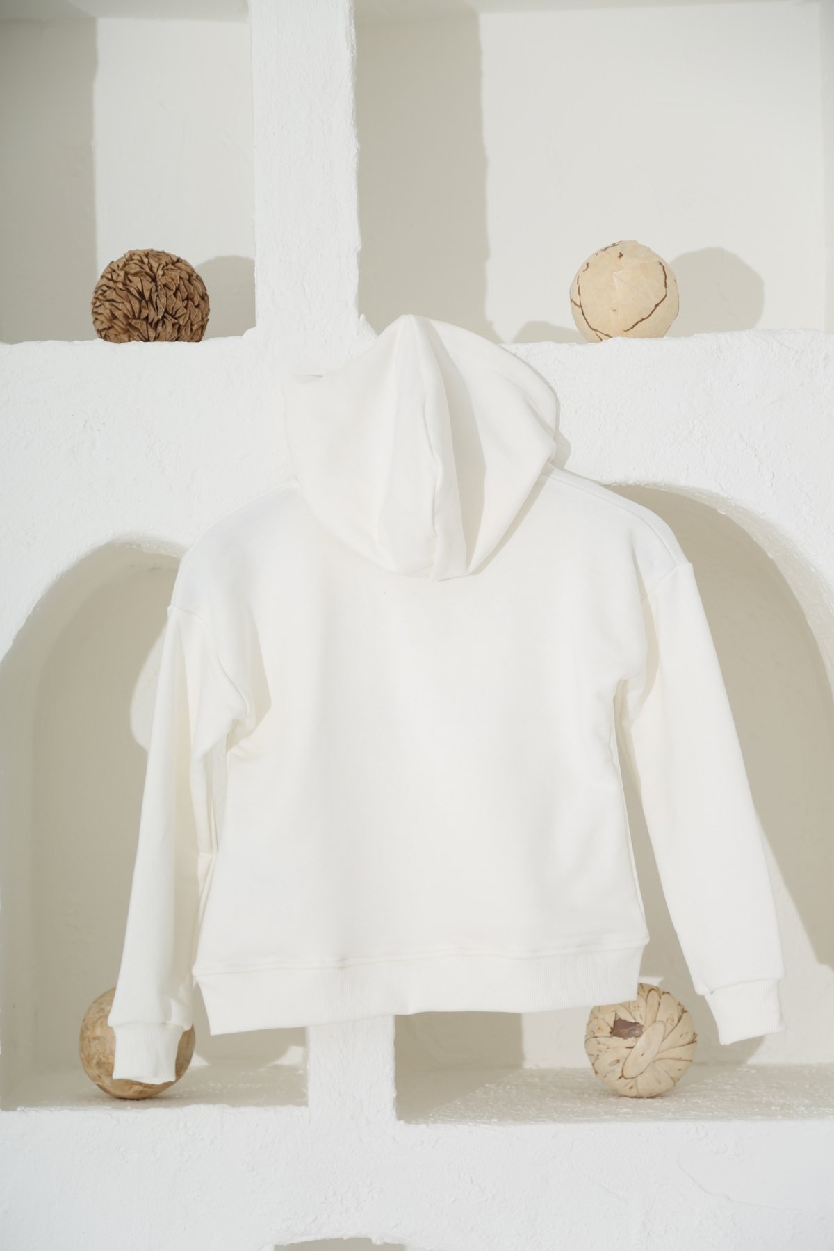 Ekru Sunset Baskılı Çocuk Sweatshirt 