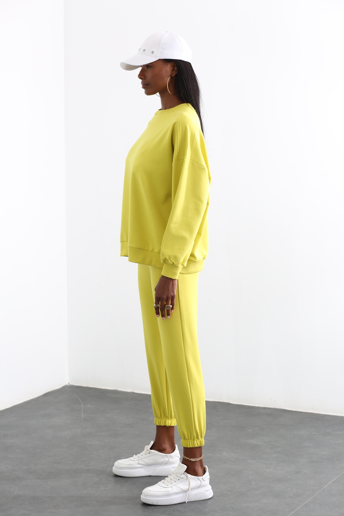 Fıstık Yeşili Oversize Eşofman Takım 98243