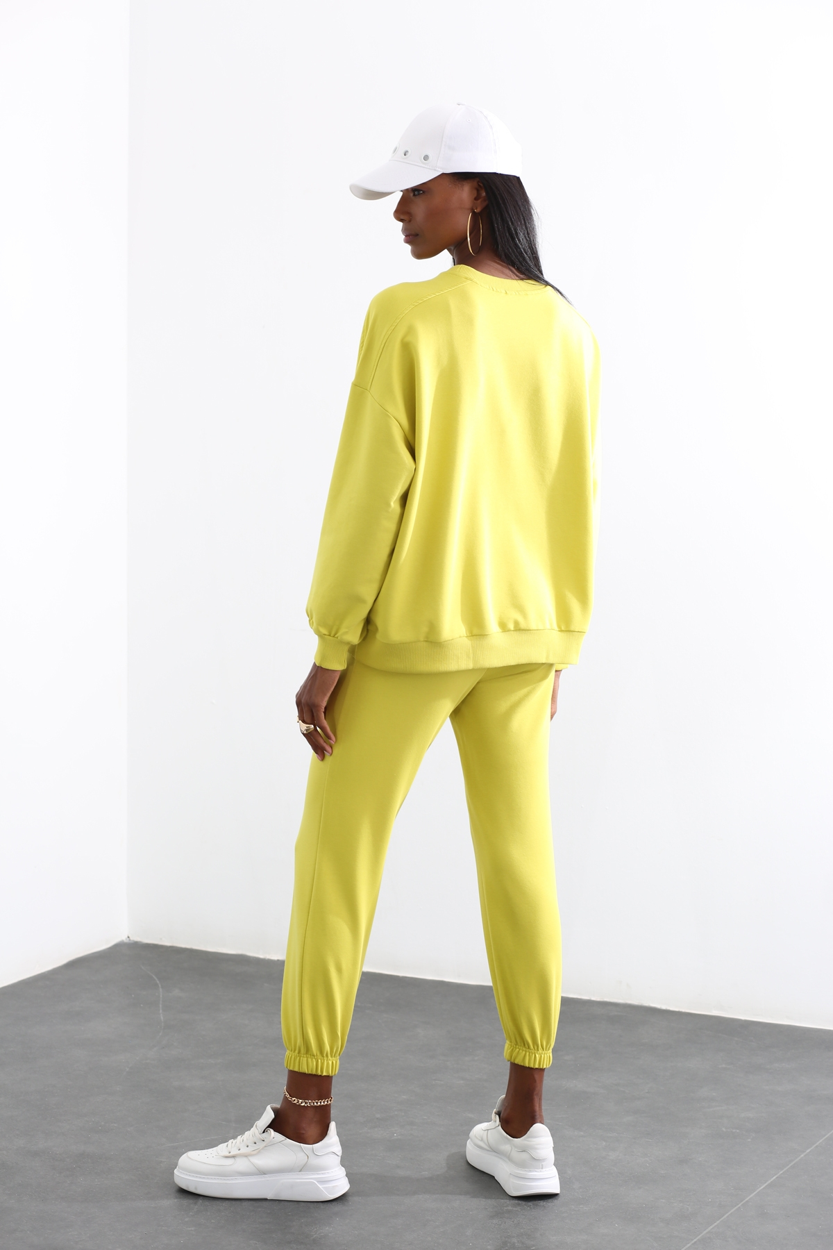 Fıstık Yeşili Oversize Eşofman Takım 98243