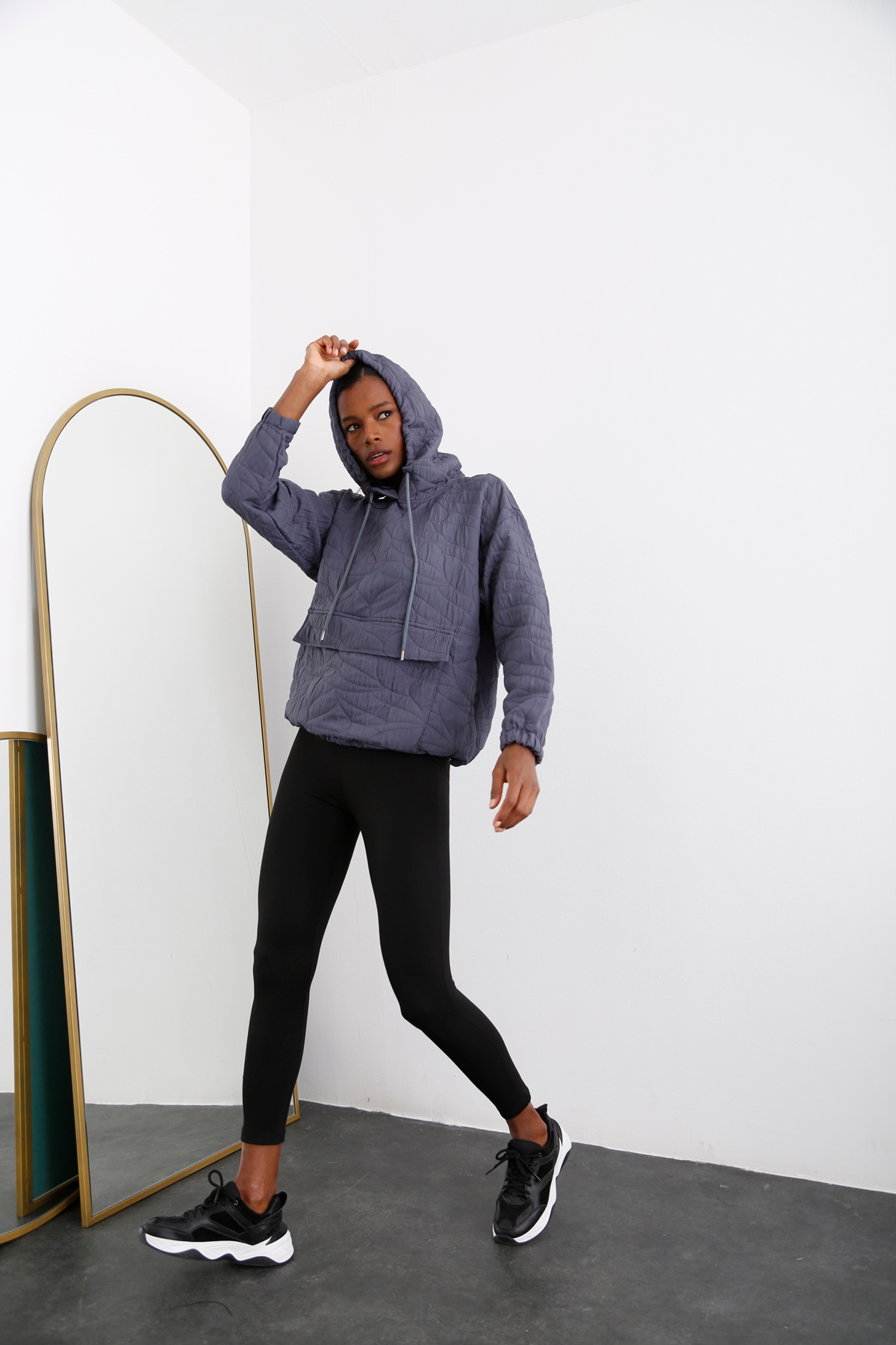 Füme Kapitoneli Sweatshirt 0157