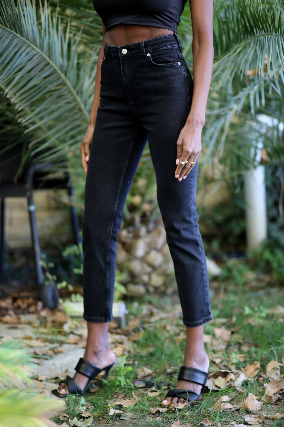 Füme Yüksek Bel Mom Fit Jean 209