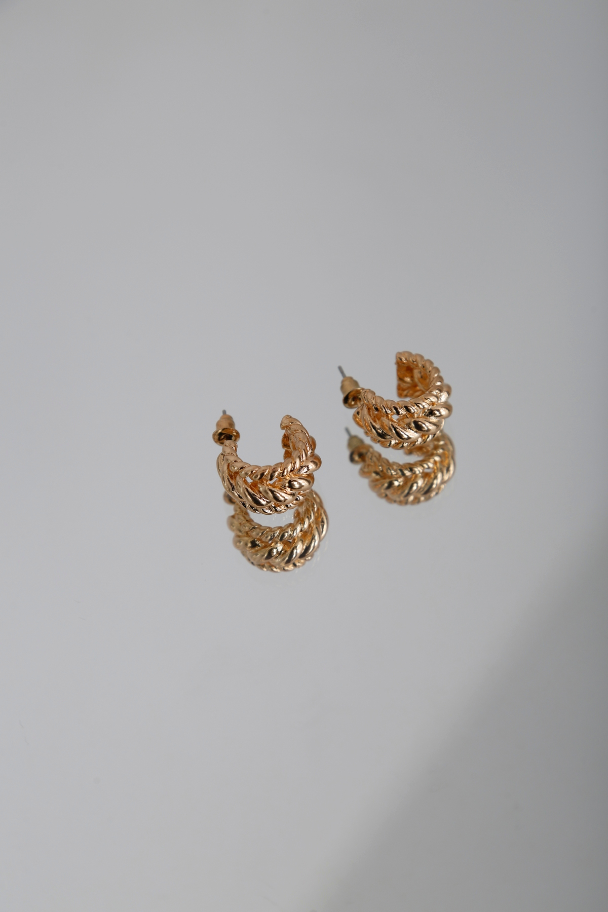 Gold Burgu Küpe 