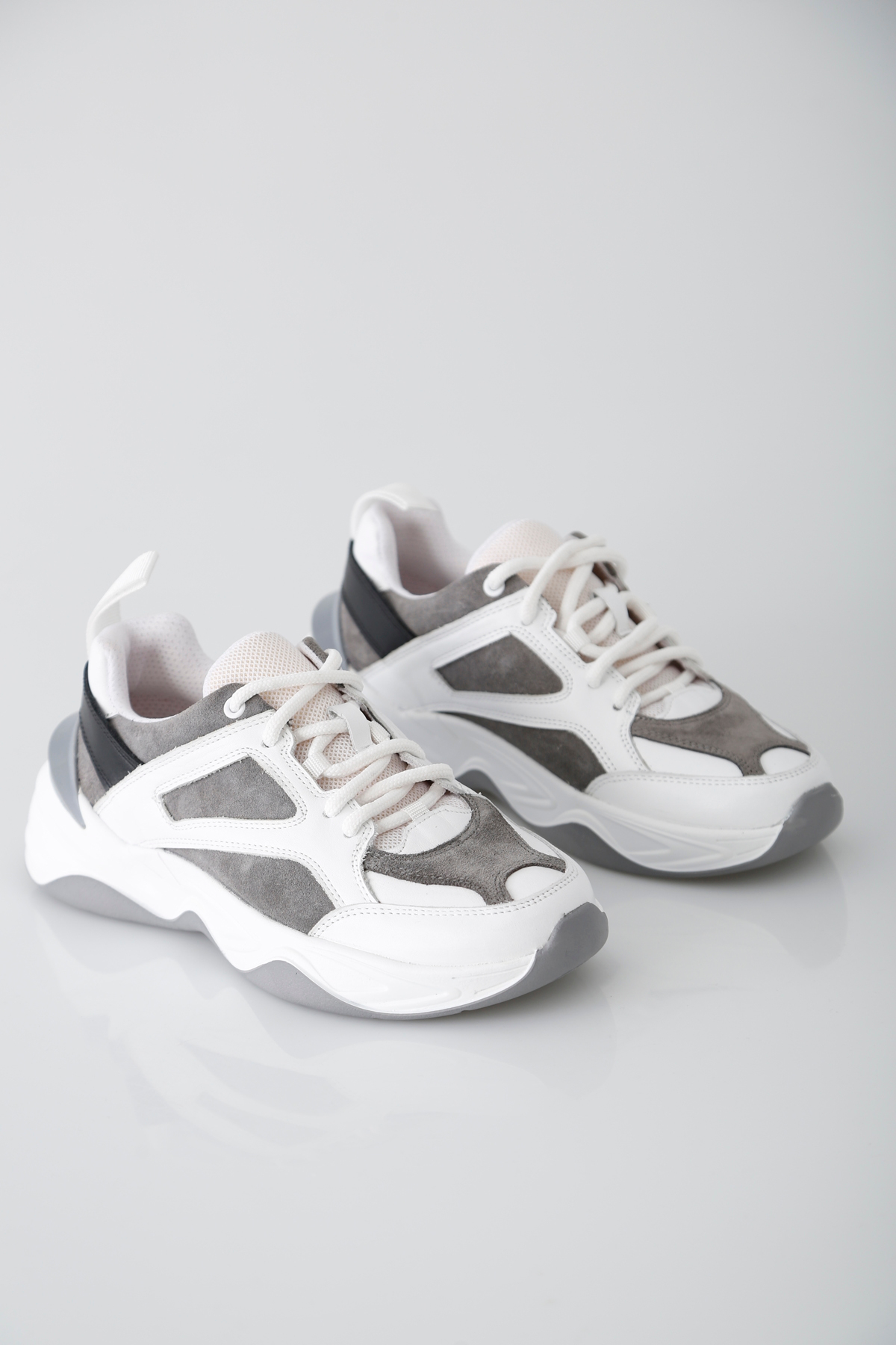 Gri-Beyaz Sneaker-20045 