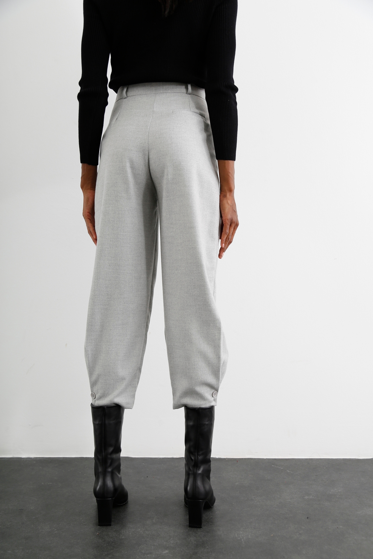 Gri Kaşe Şalvar Pantolon 1436-1