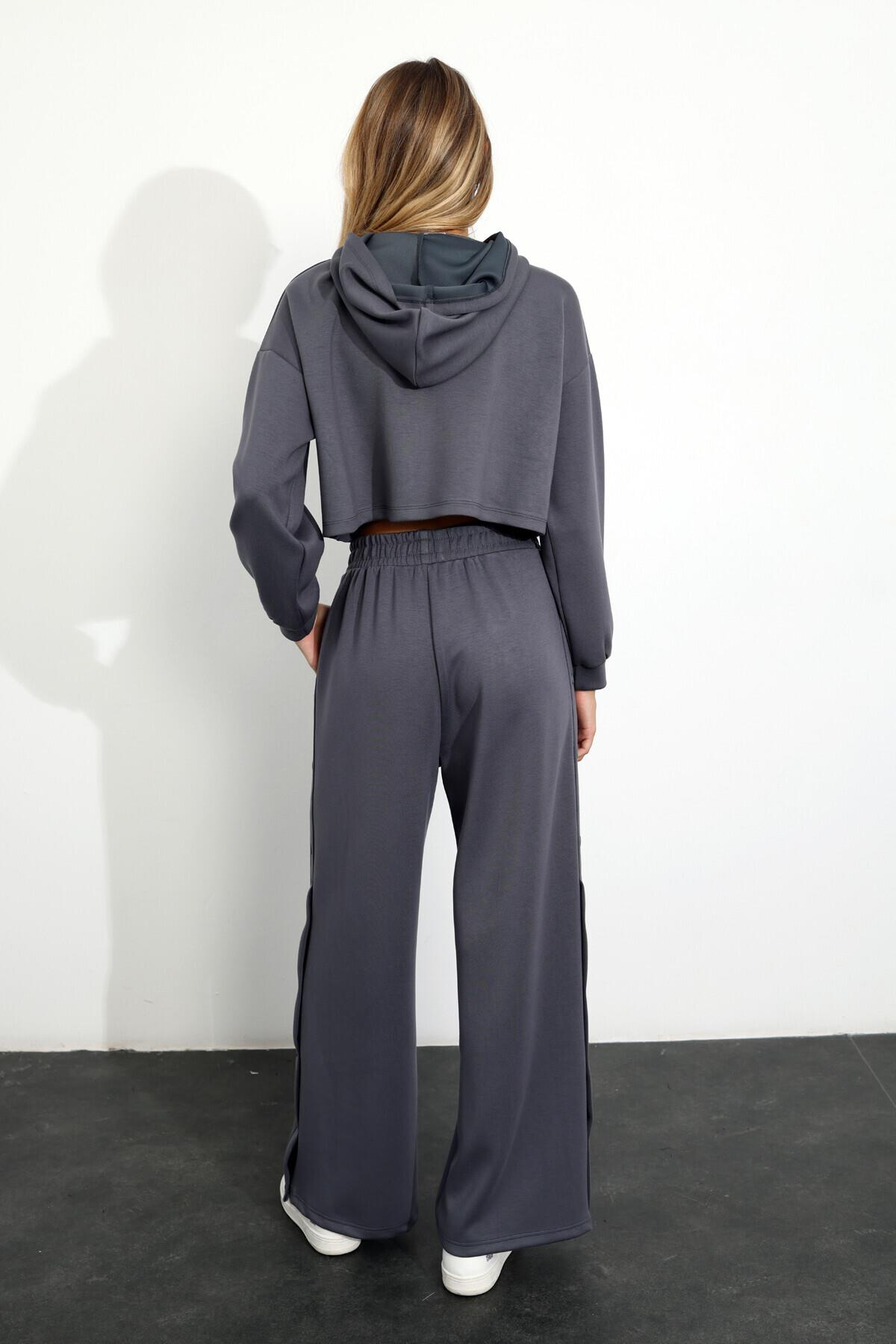 Gri Modal Sweatshirt Eşofman Takım 237067