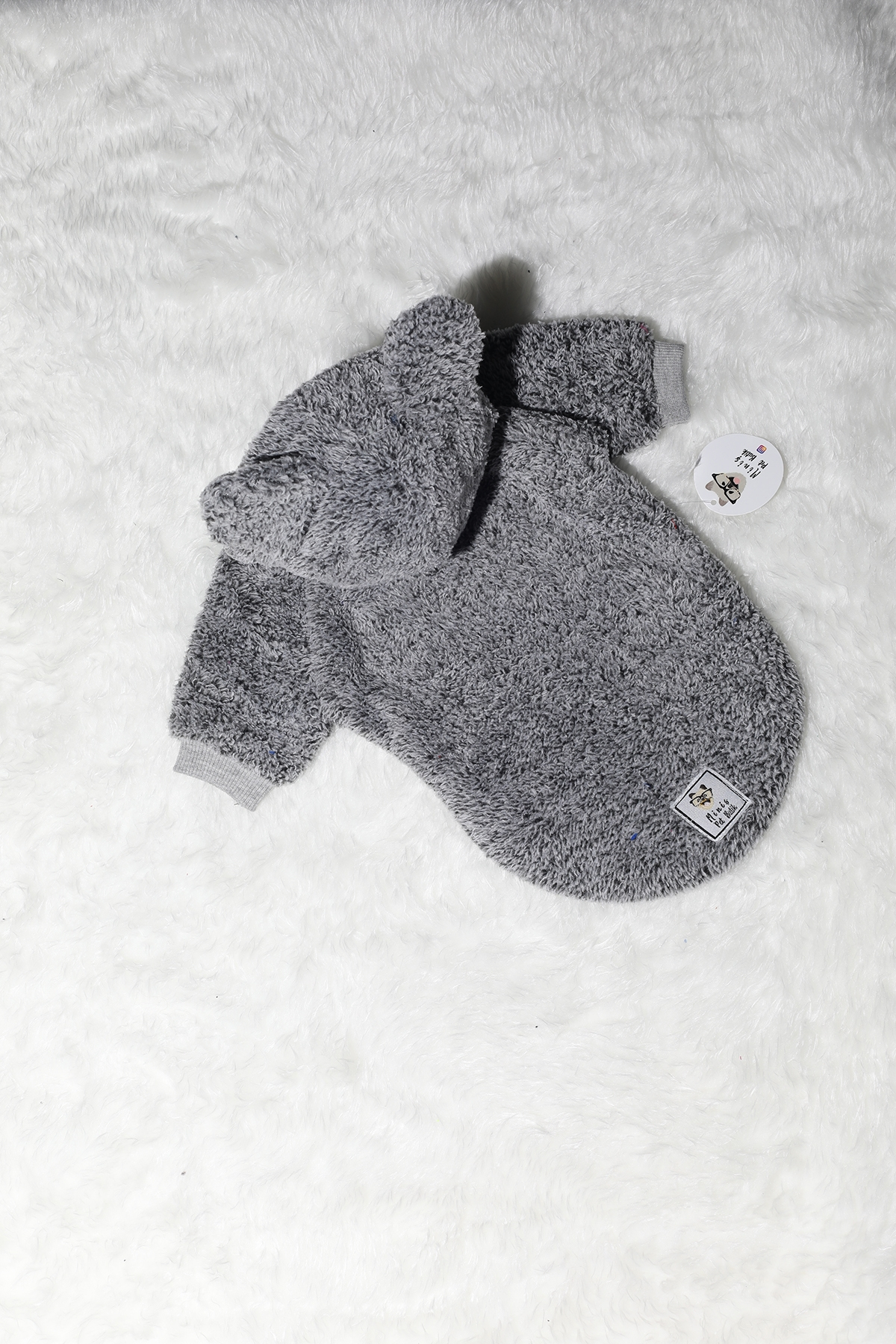 Gri Panda Kulaklı Peluş-P2 