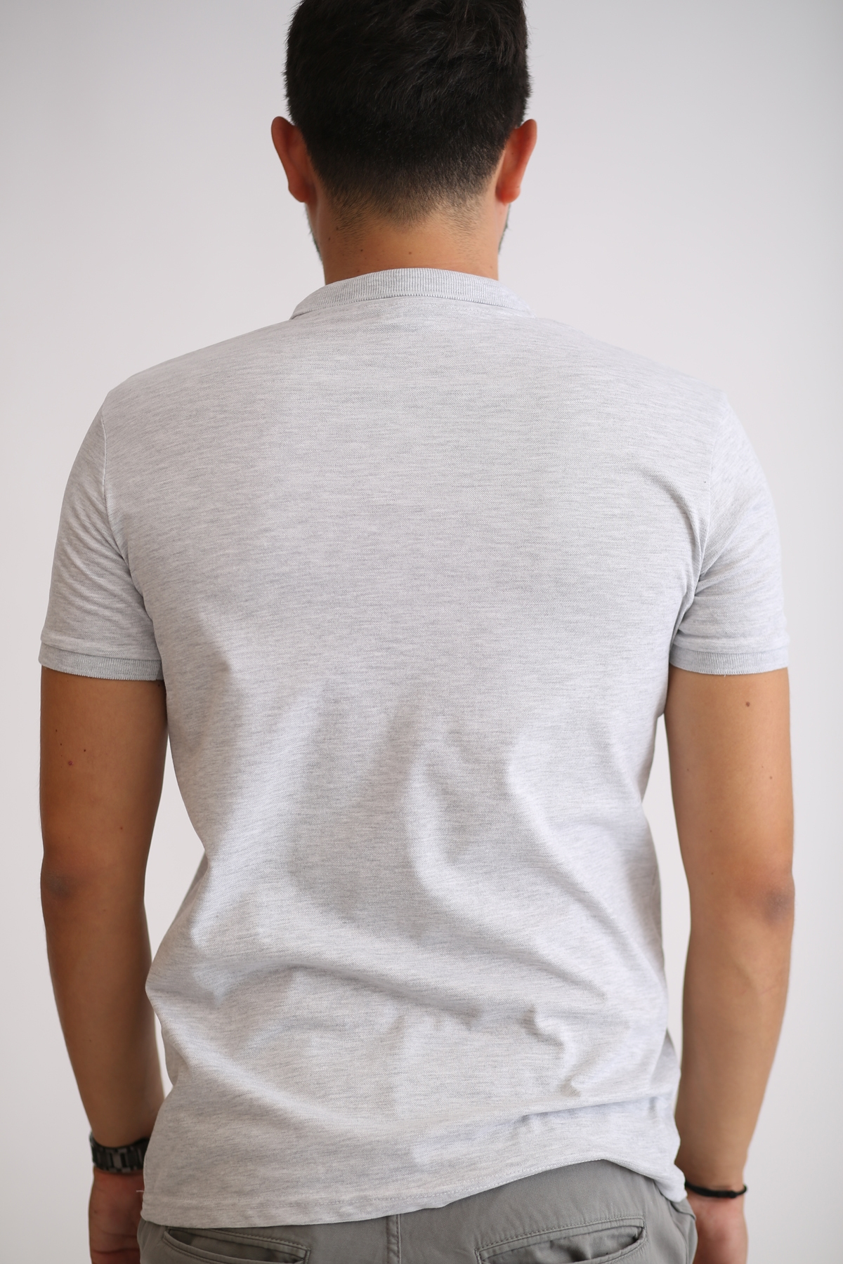 Gri Polo Yaka Tshirt 20201025
