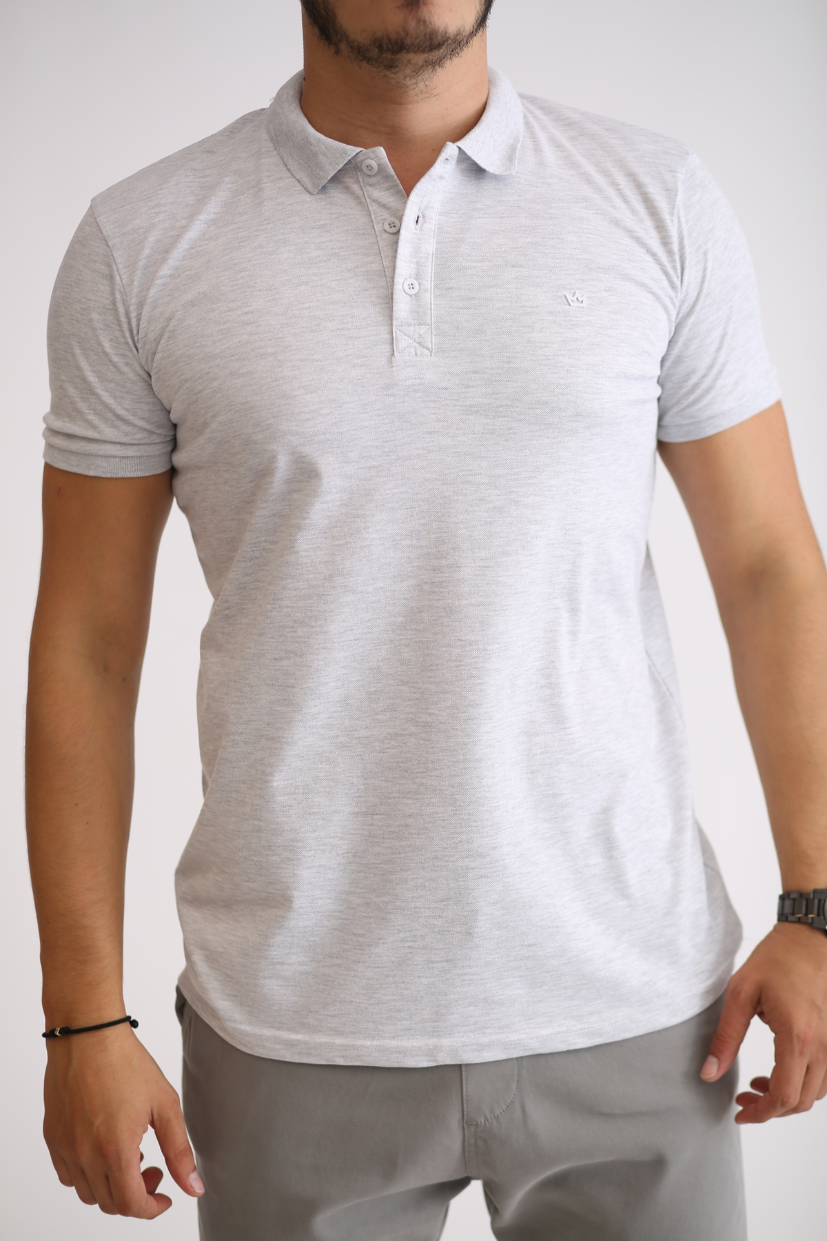 Gri Polo Yaka Tshirt 20201025