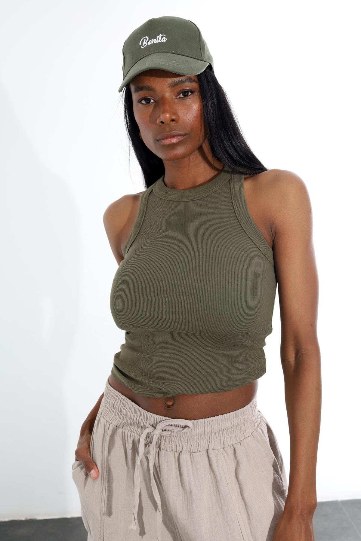 Haki Halter Yaka Atlet 23067