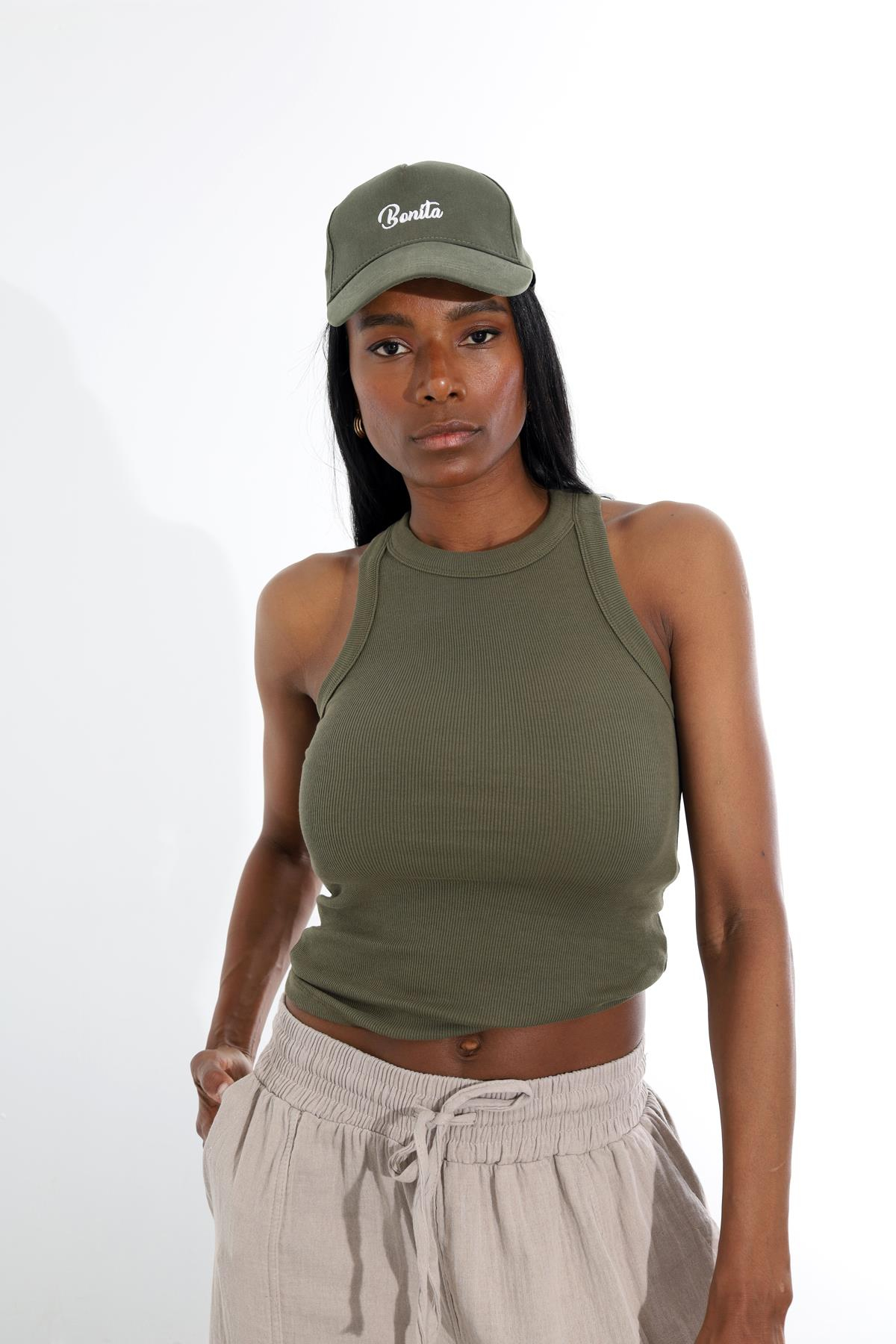 Haki Halter Yaka Atlet 23067