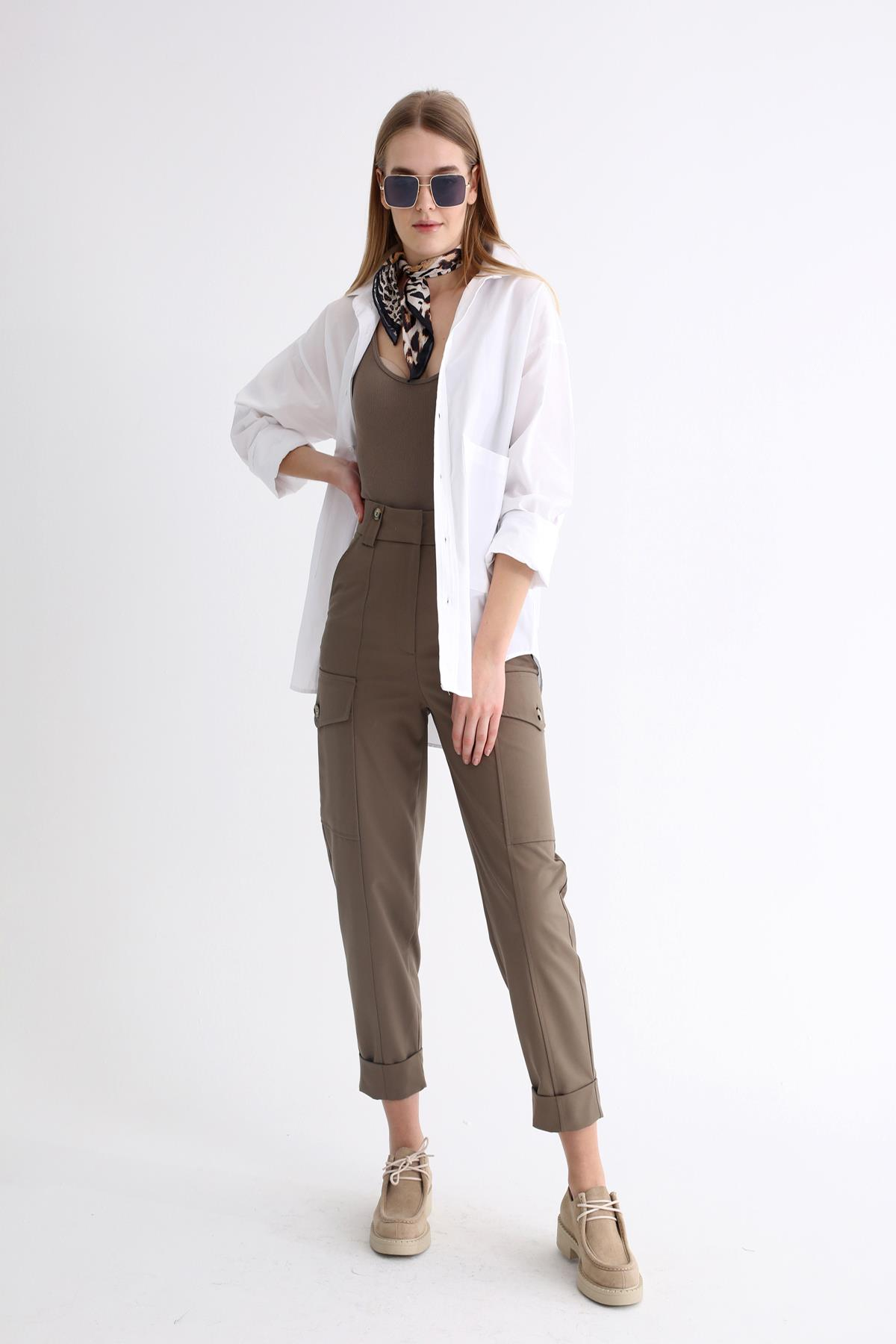 Haki Kargo Cep Pantolon 4528