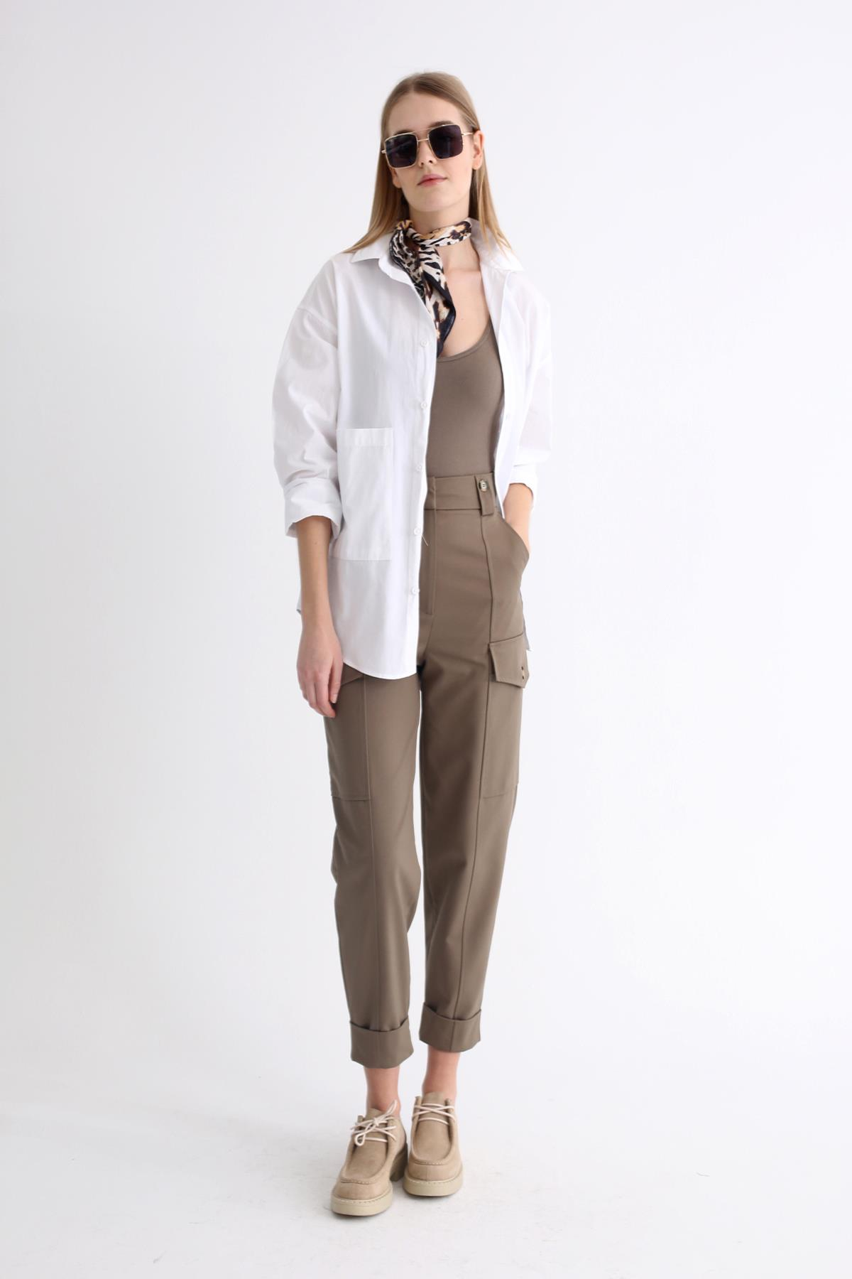 Haki Kargo Cep Pantolon 4528