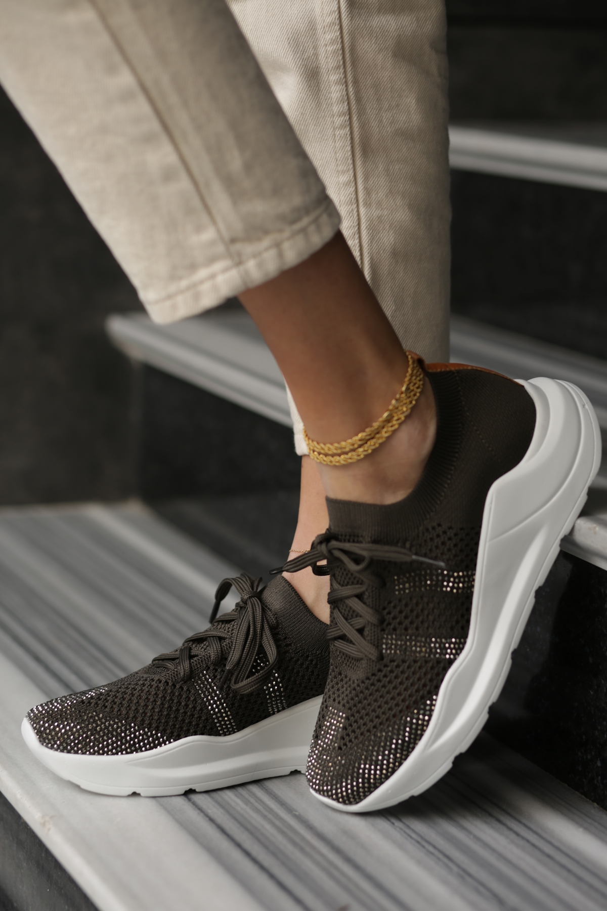 Haki Sneaker-Z176 