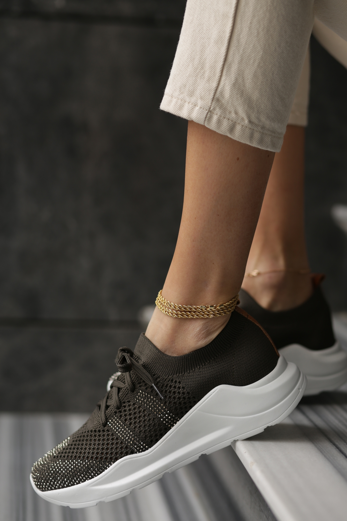 Haki Sneaker-Z176 