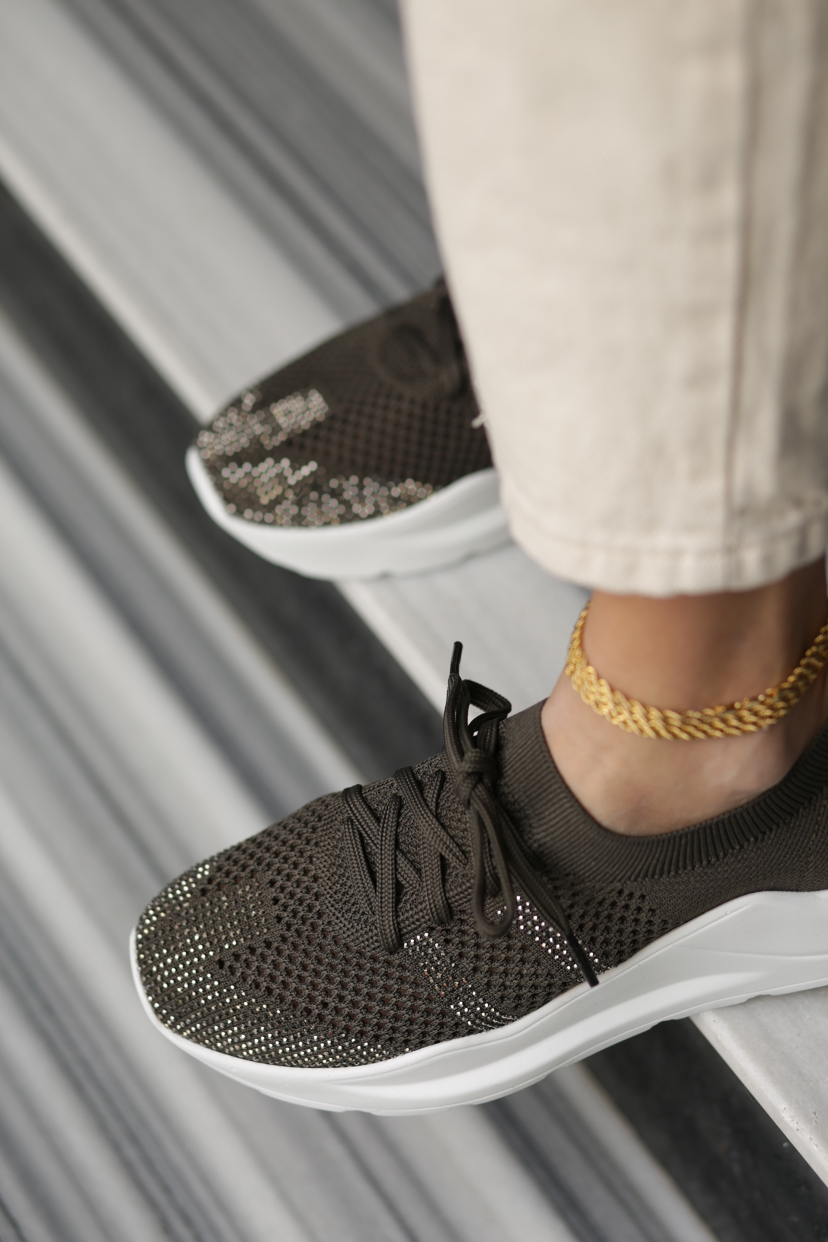 Haki Sneaker-Z176 