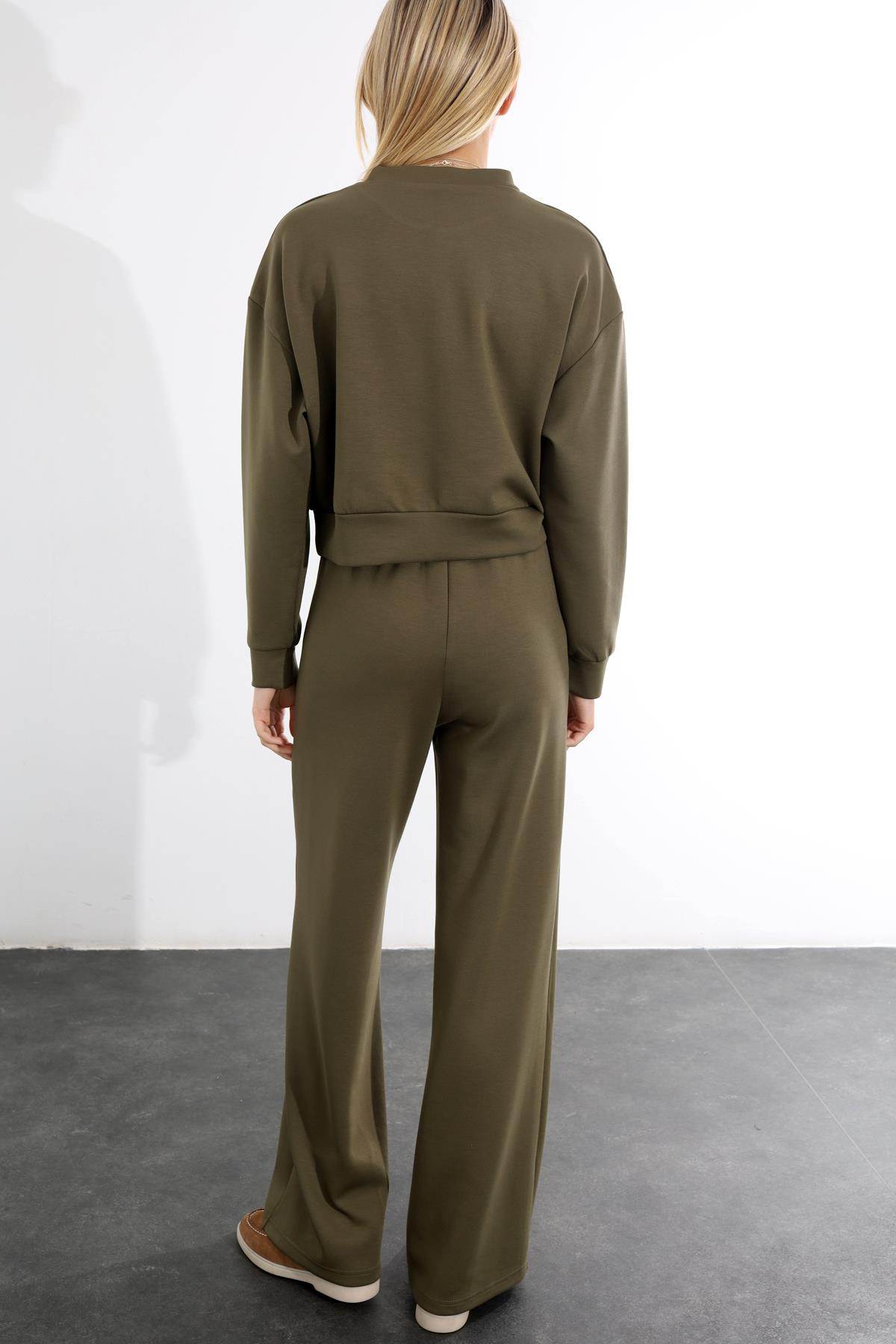 Haki Sweatshirt  Eşofman Takım 98618