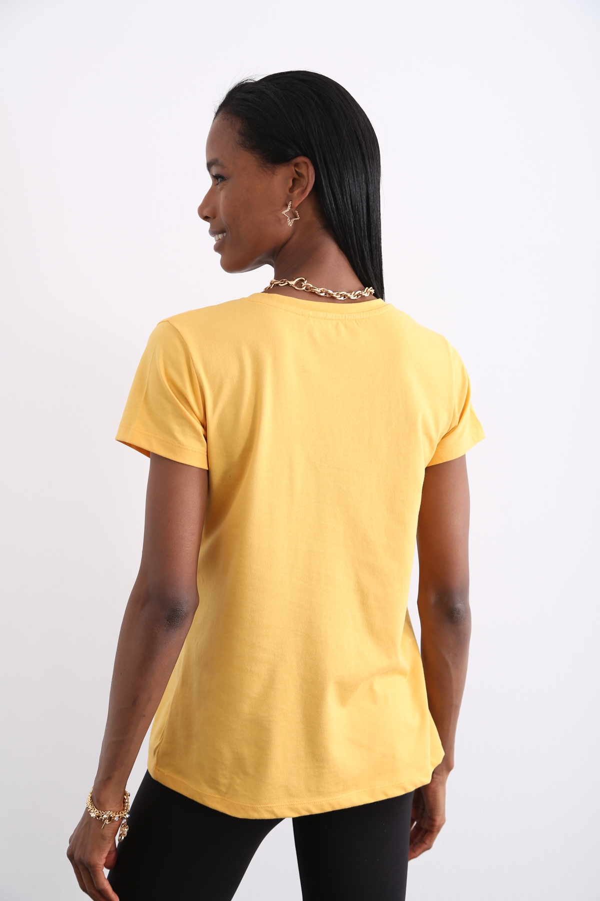 Hardal Organik V Yaka Tshirt 