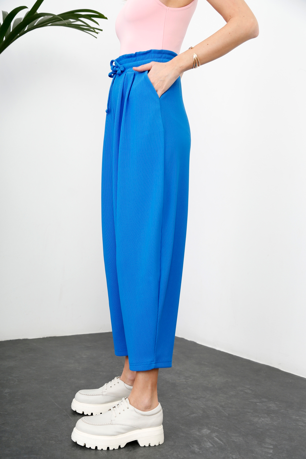 indigo Fitilli Şalvar Pantolon 13183