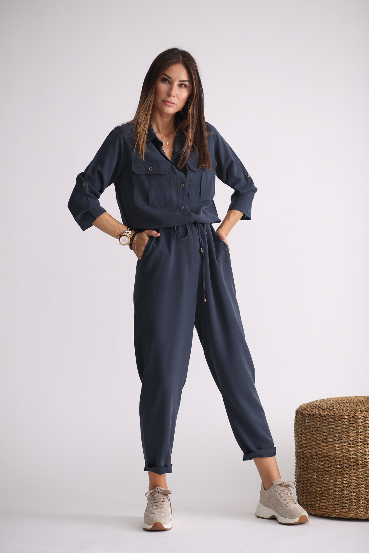 indigo Kapak Cepli Tencel Tulum 25294