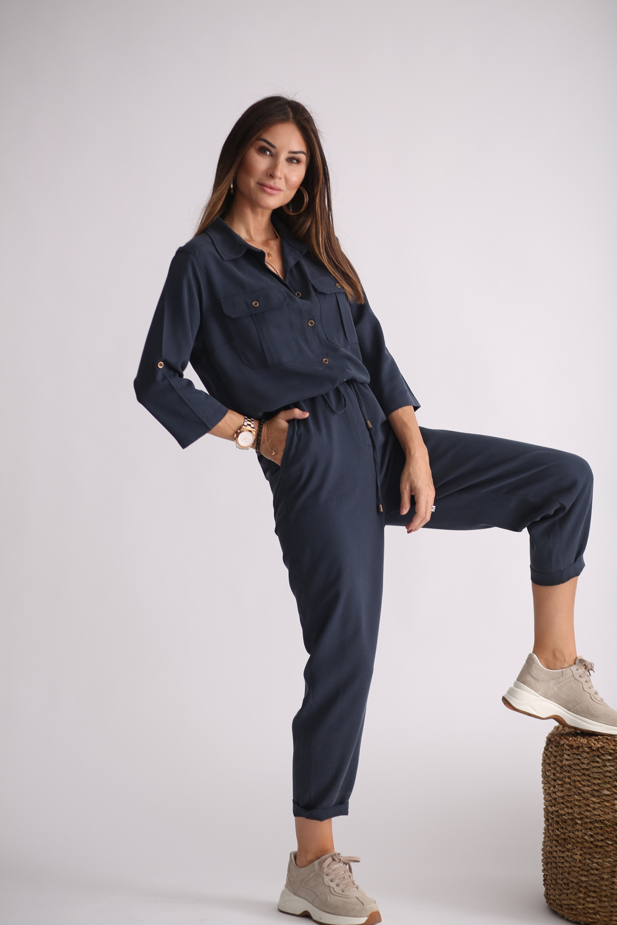 indigo Kapak Cepli Tencel Tulum 25294