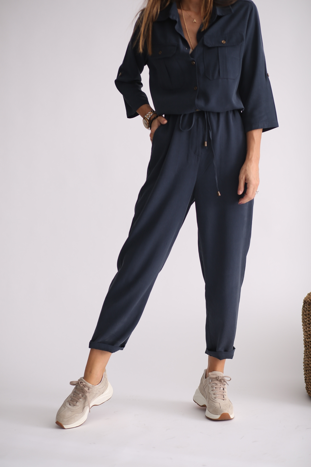 indigo Kapak Cepli Tencel Tulum 25294