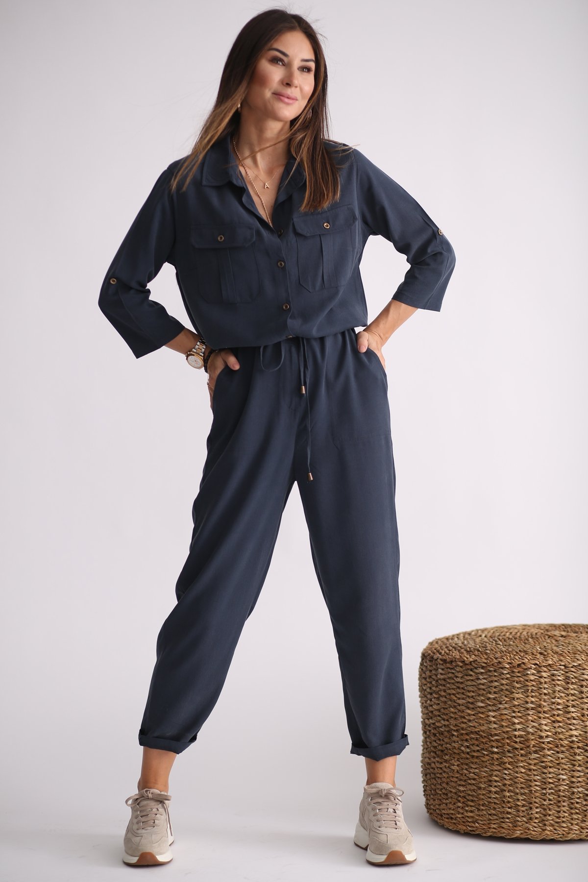 indigo Kapak Cepli Tencel Tulum 25294