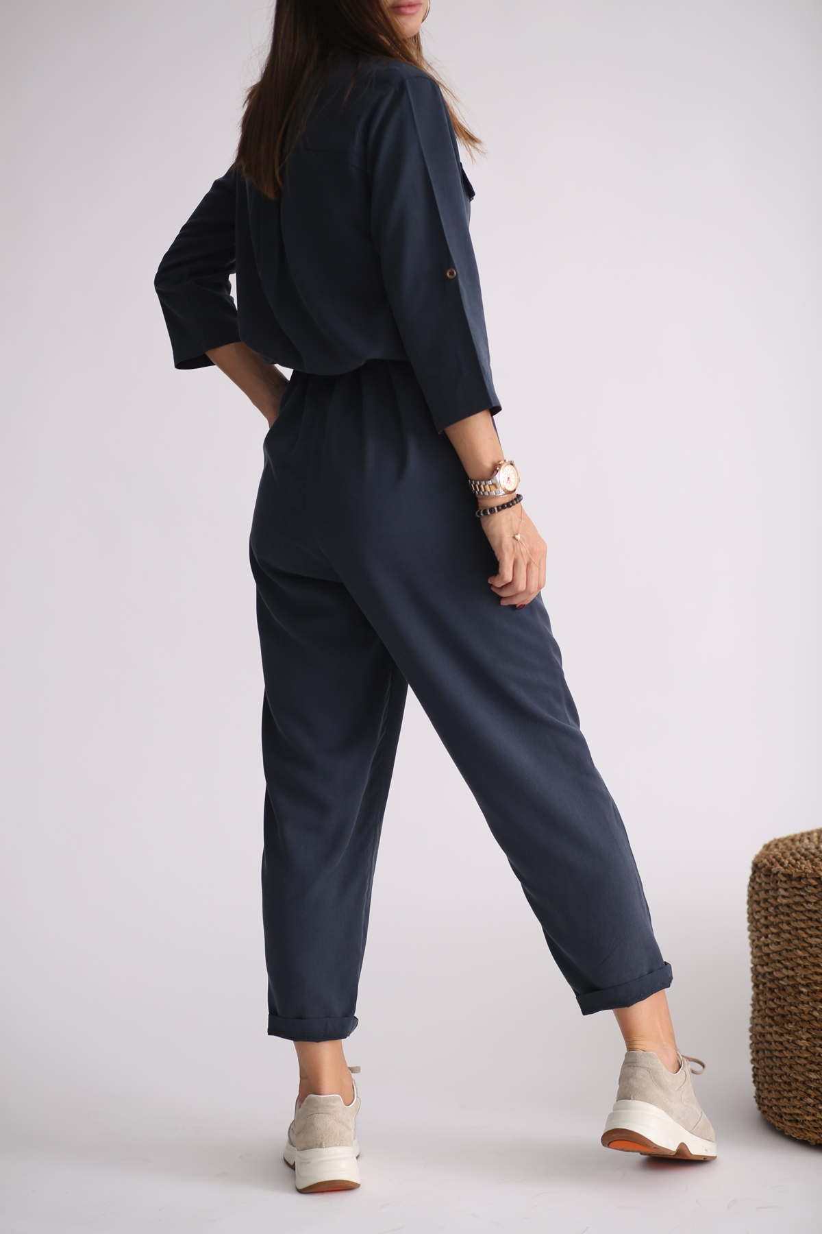indigo Kapak Cepli Tencel Tulum 25294