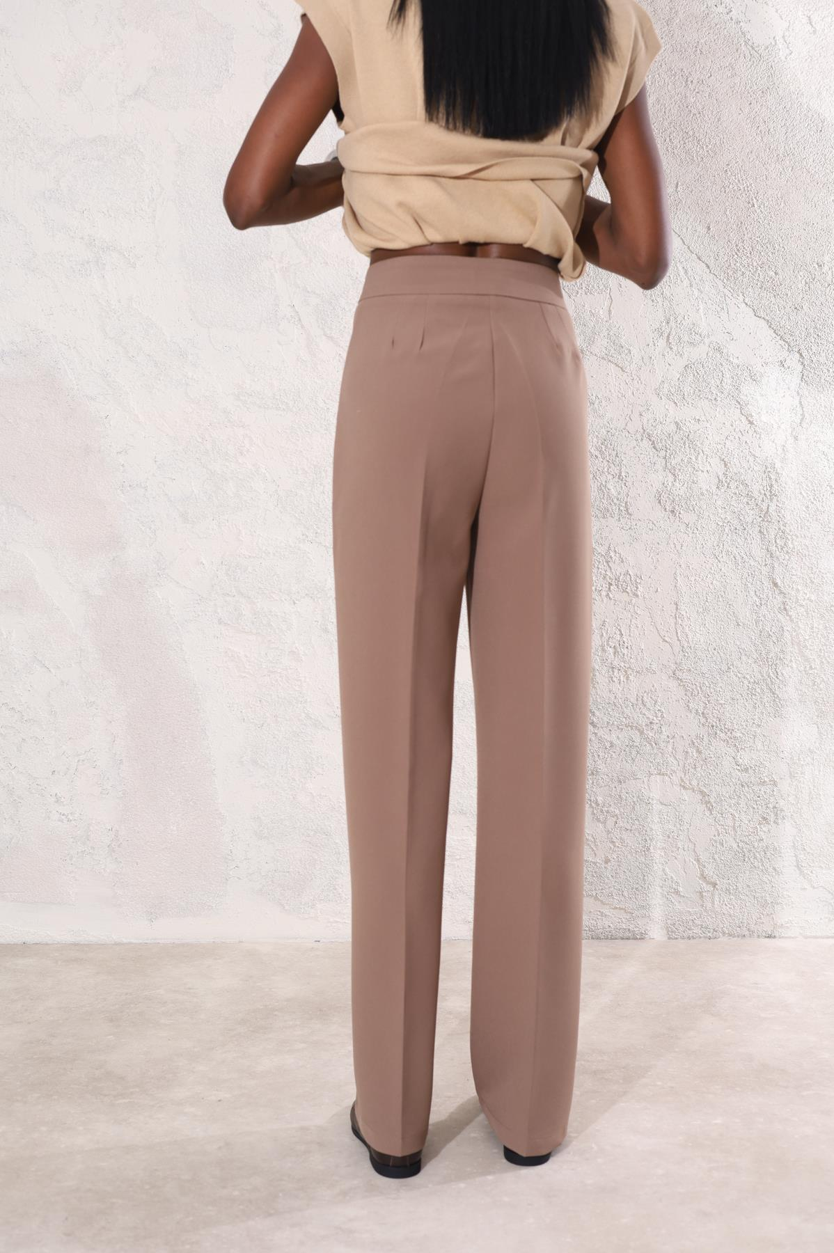 Kahverengi Boru Paça Pantolon 50714