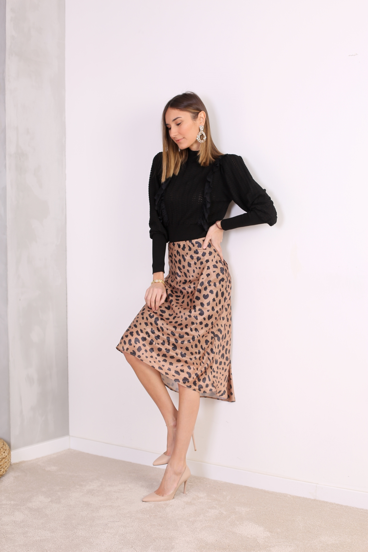 Kahverengi Leopar Desen Etek 3138