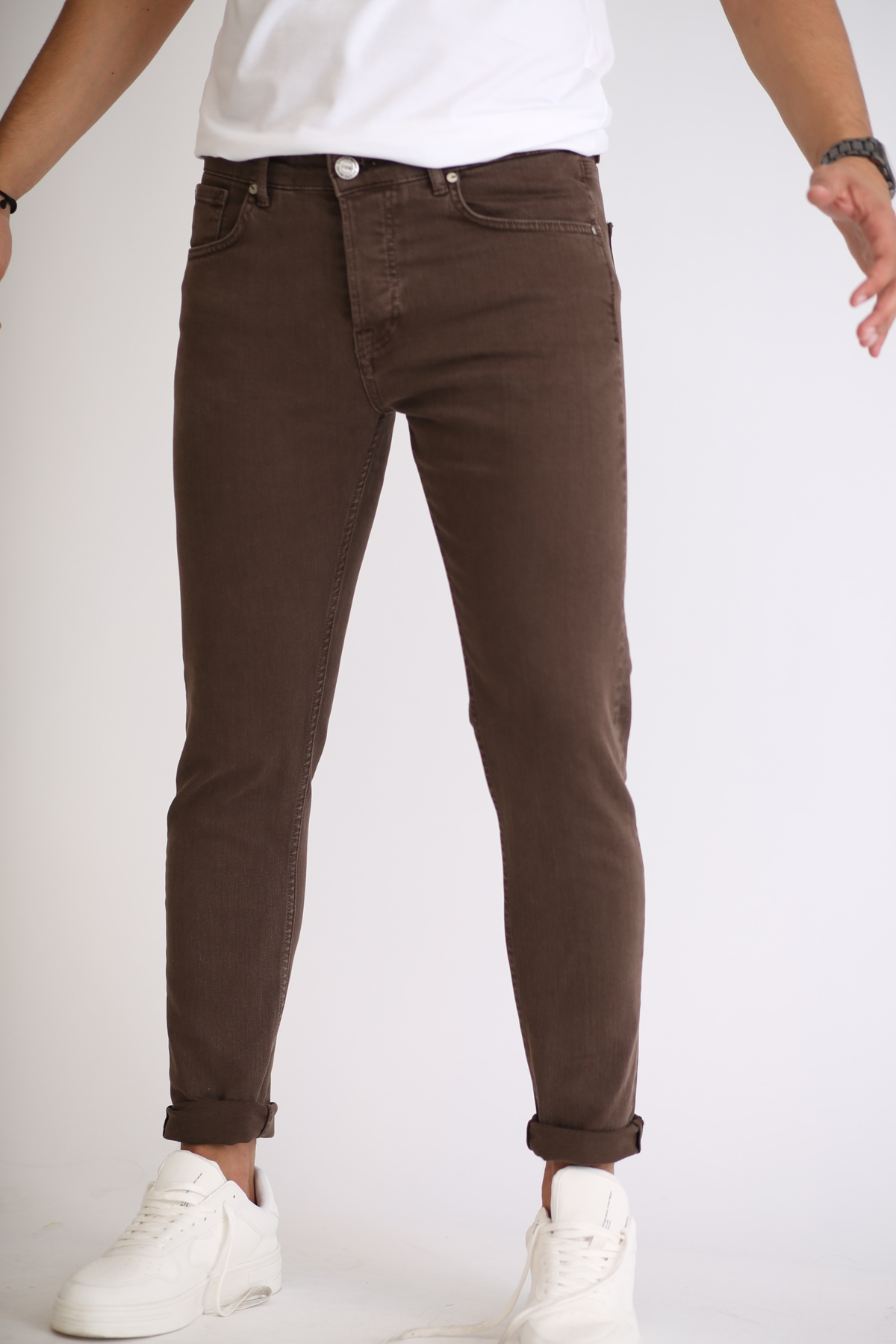 Kahverengi Slim Fit Jean 2241