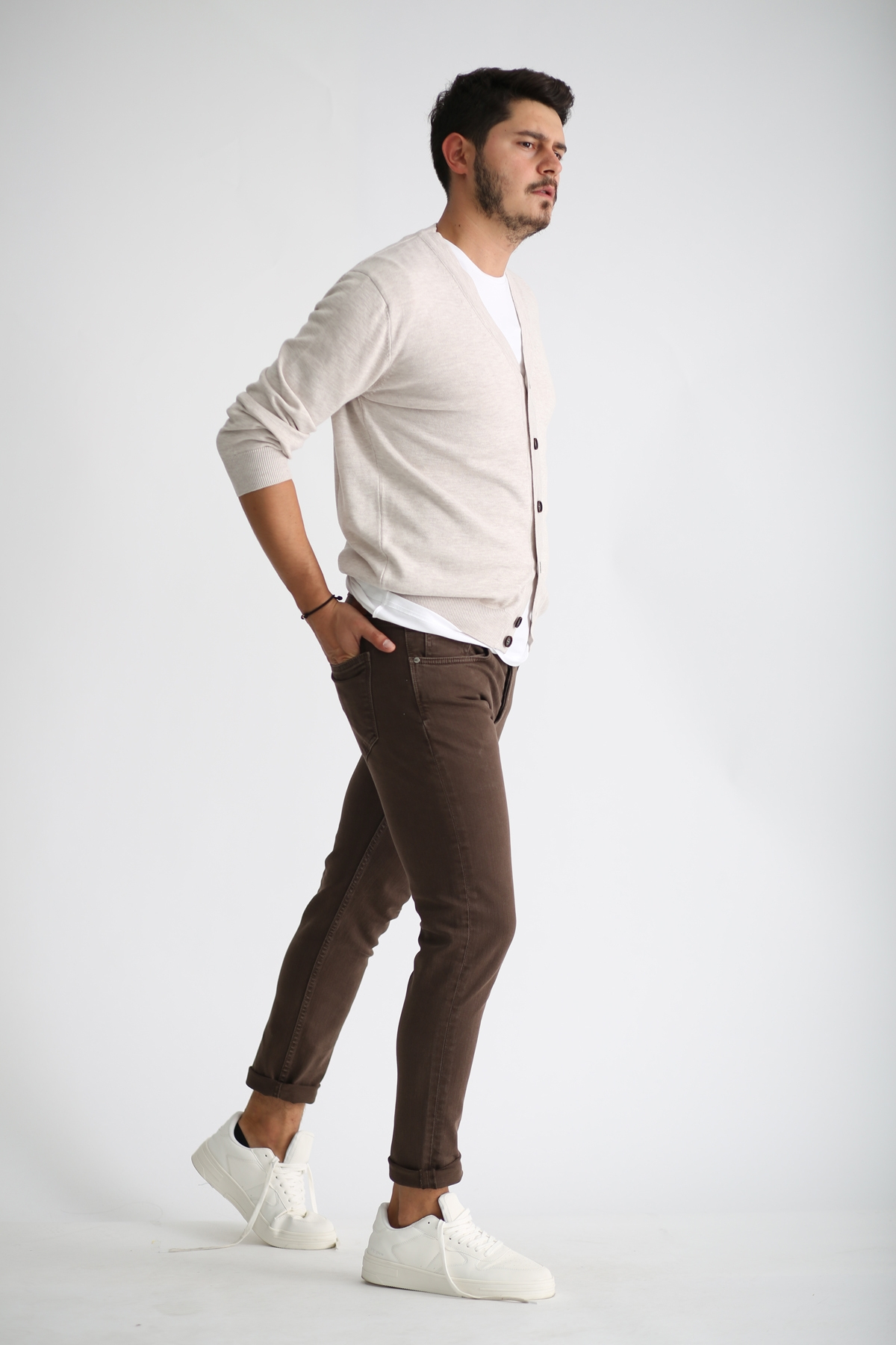 Kahverengi Slim Fit Jean 2241