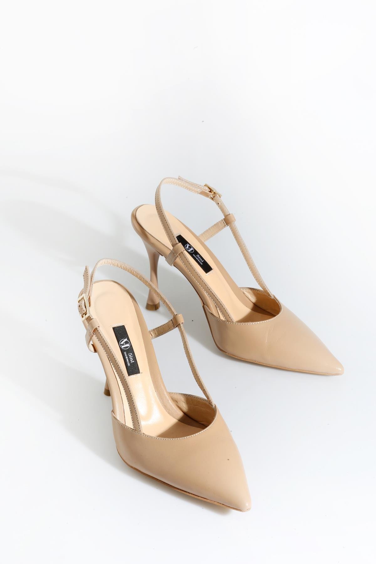 Karamel 9 Cm Arkası Açık Stiletto 38451