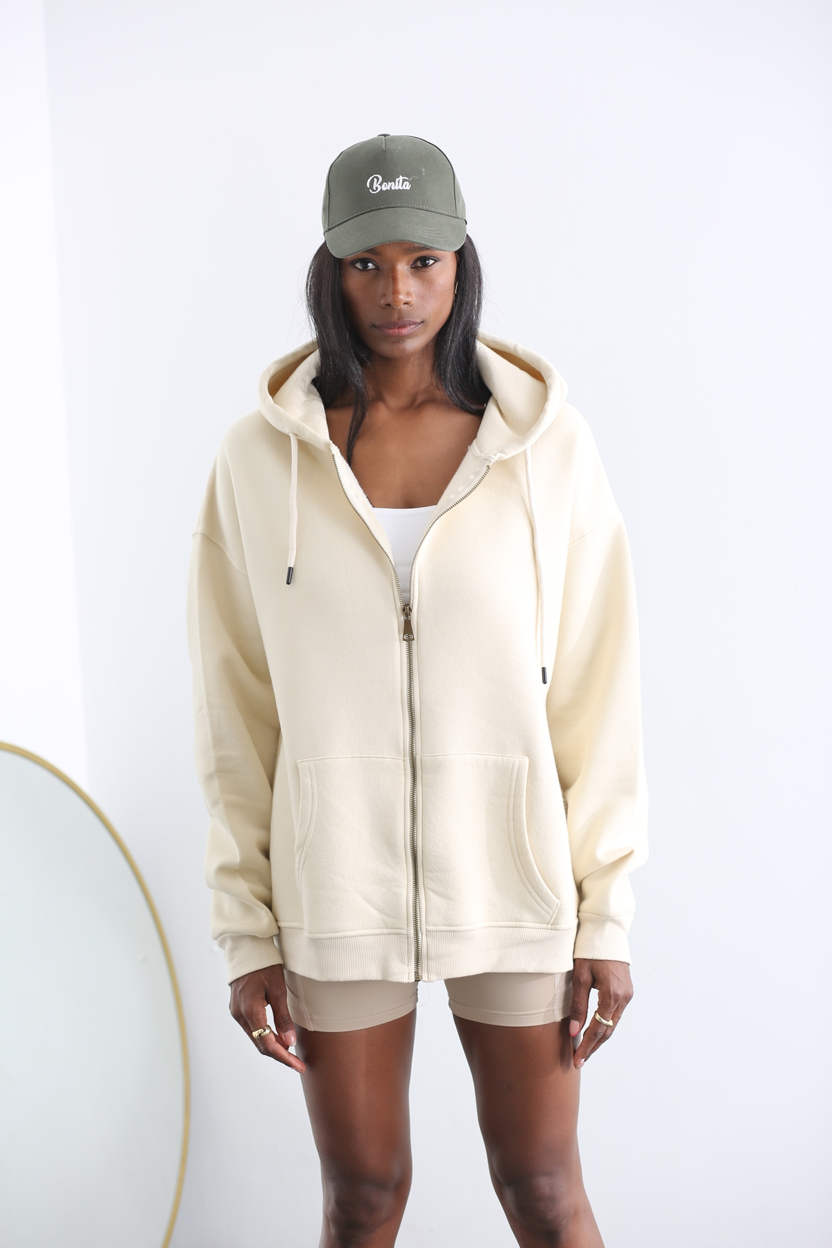 Kemik Basic Fermuarlı Sweatshirt 40118