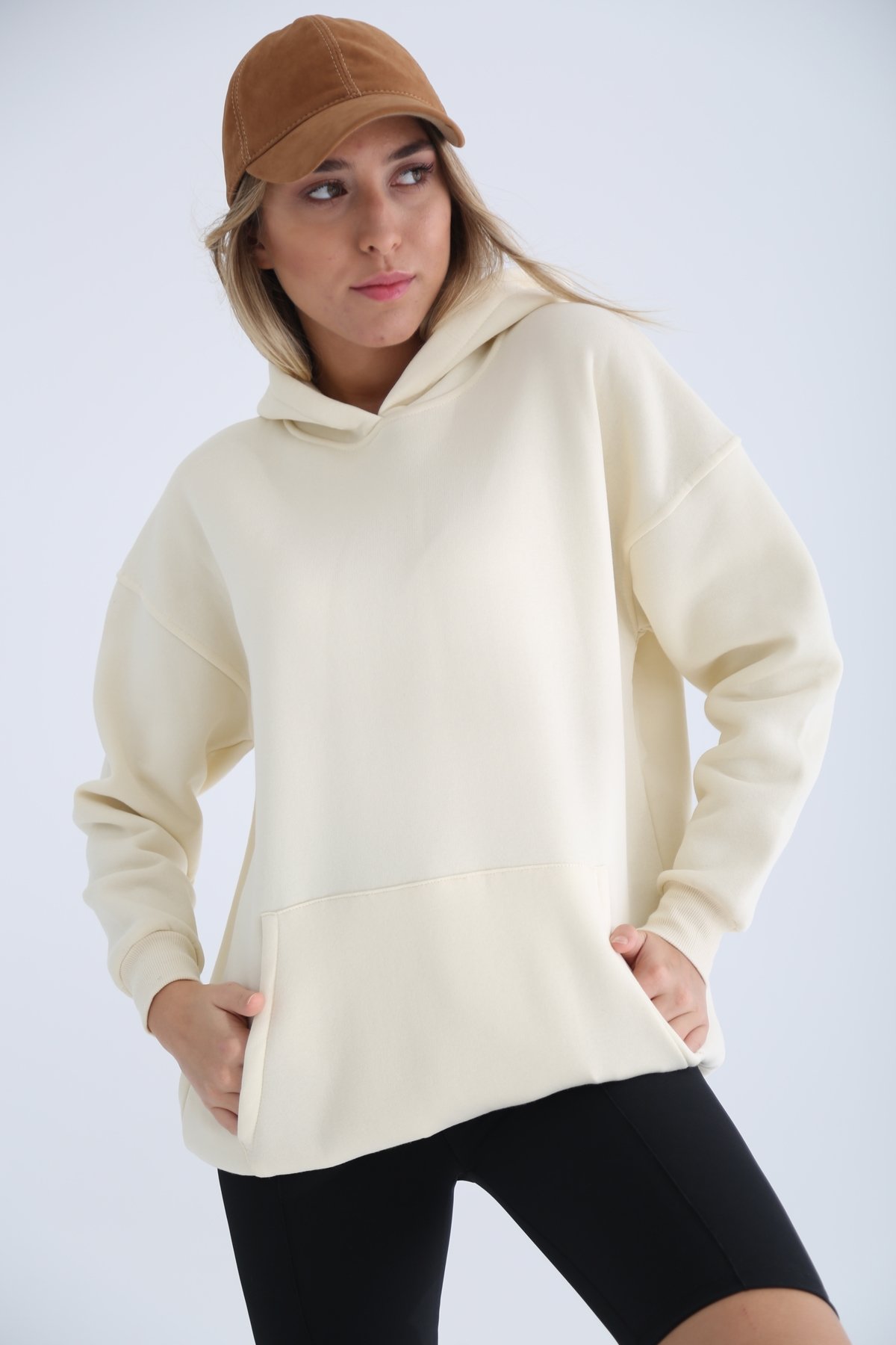 Kemik Kanguru Cep Sweatshirt 3234