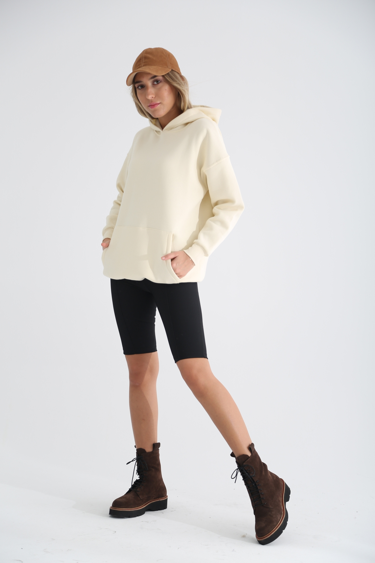 Kemik Kanguru Cep Sweatshirt 3234