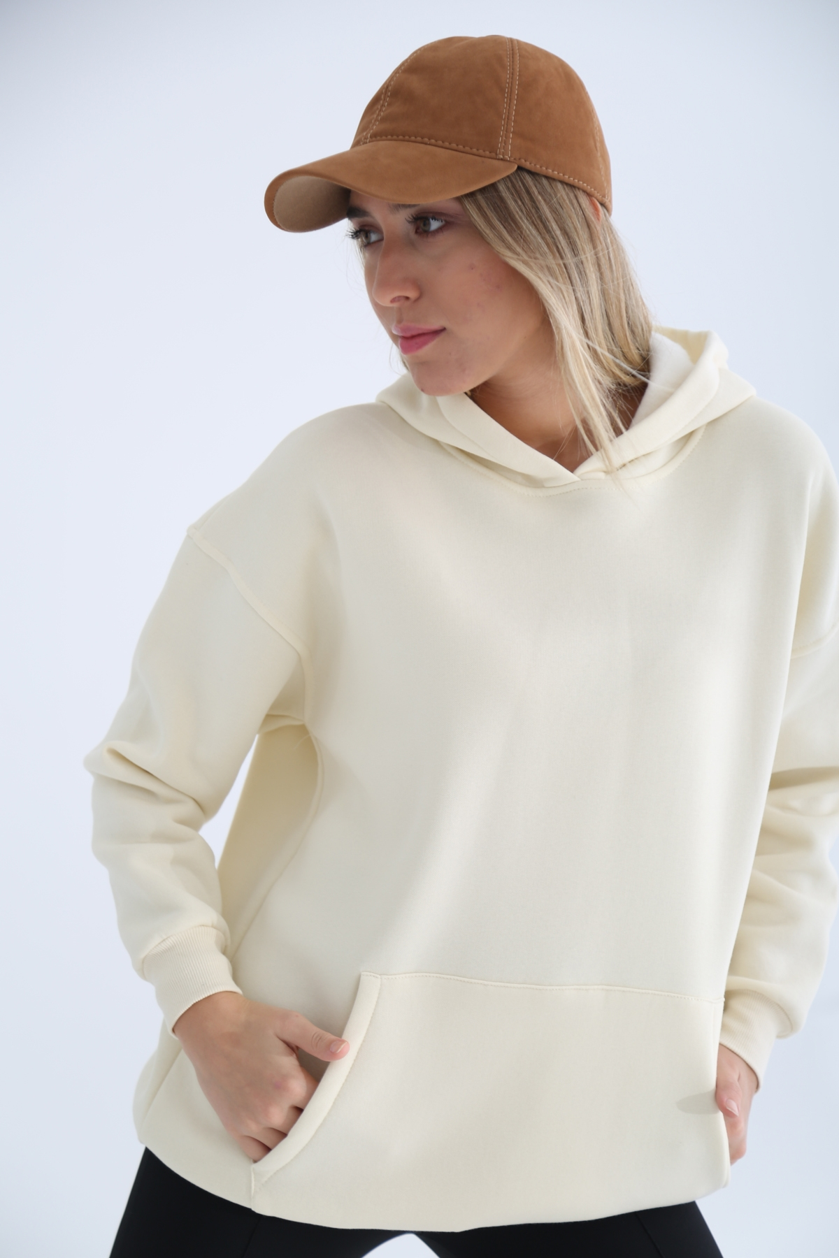 Kemik Kanguru Cep Sweatshirt 3234