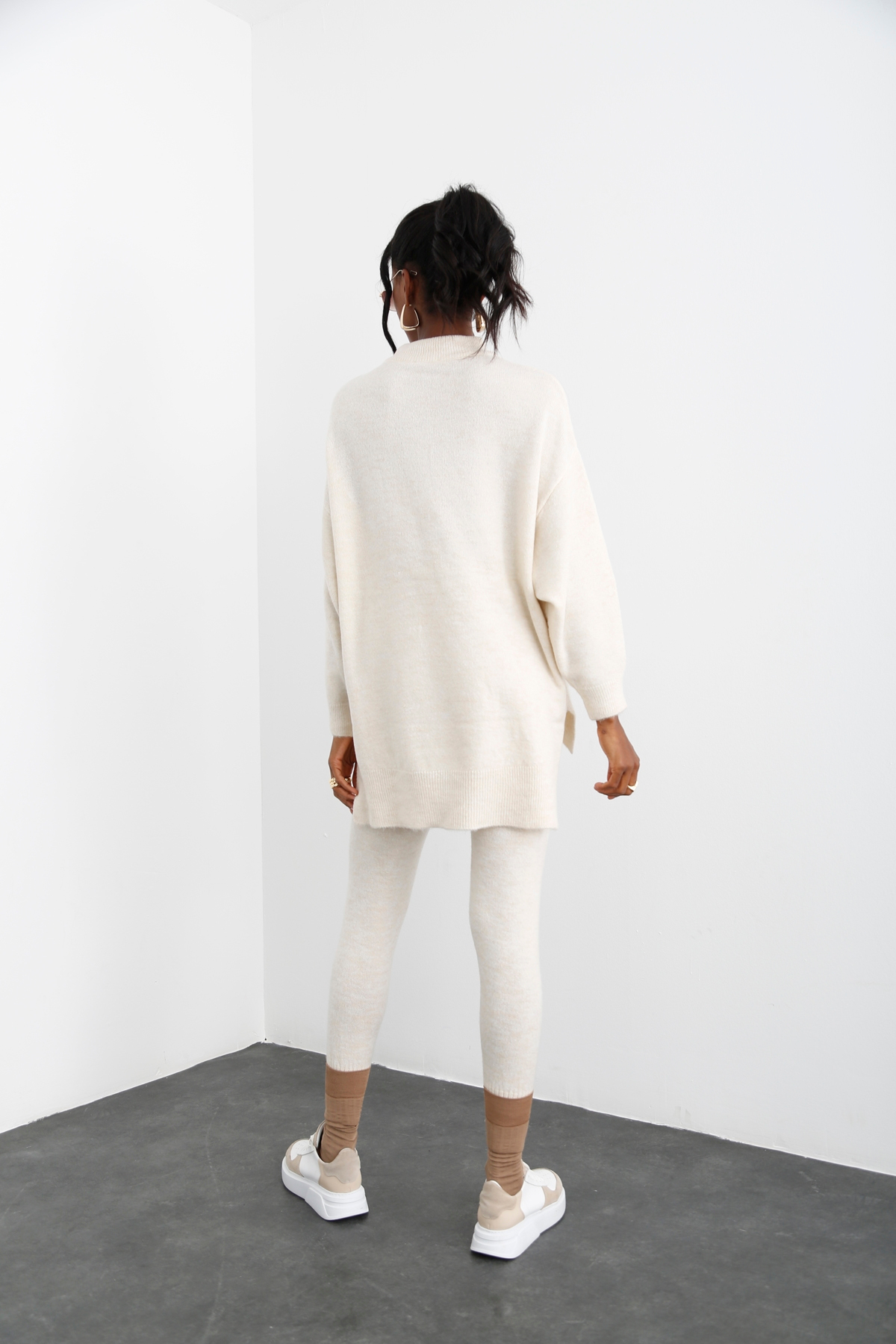 Kemik Oversize Triko Takım 