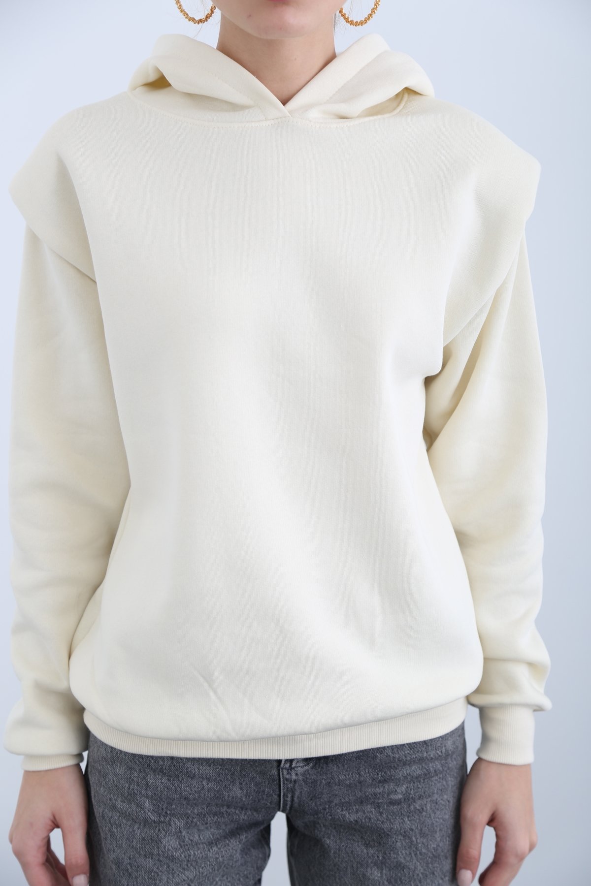 Kemik Şardonlu Vatkalı Sweatshirt 3243