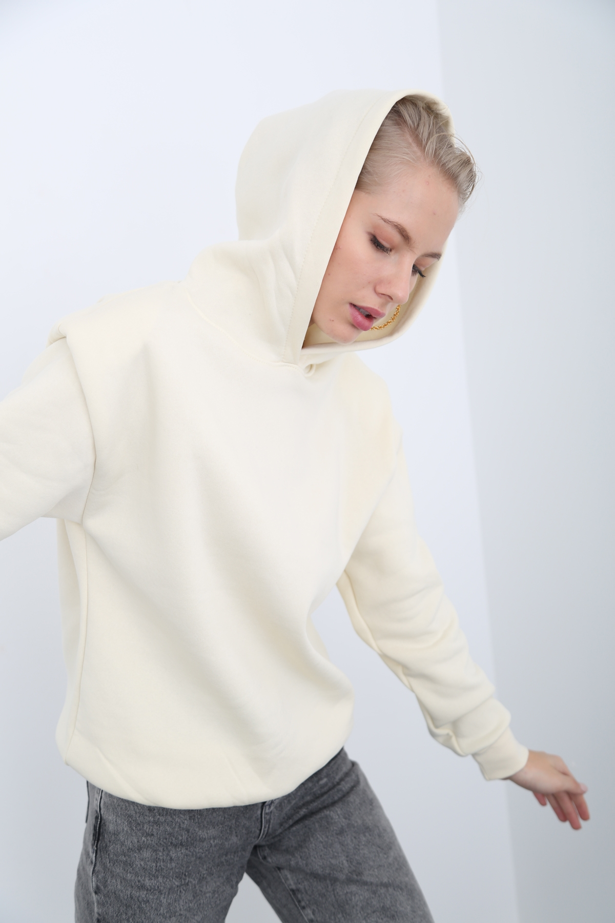 Kemik Şardonlu Vatkalı Sweatshirt 3243