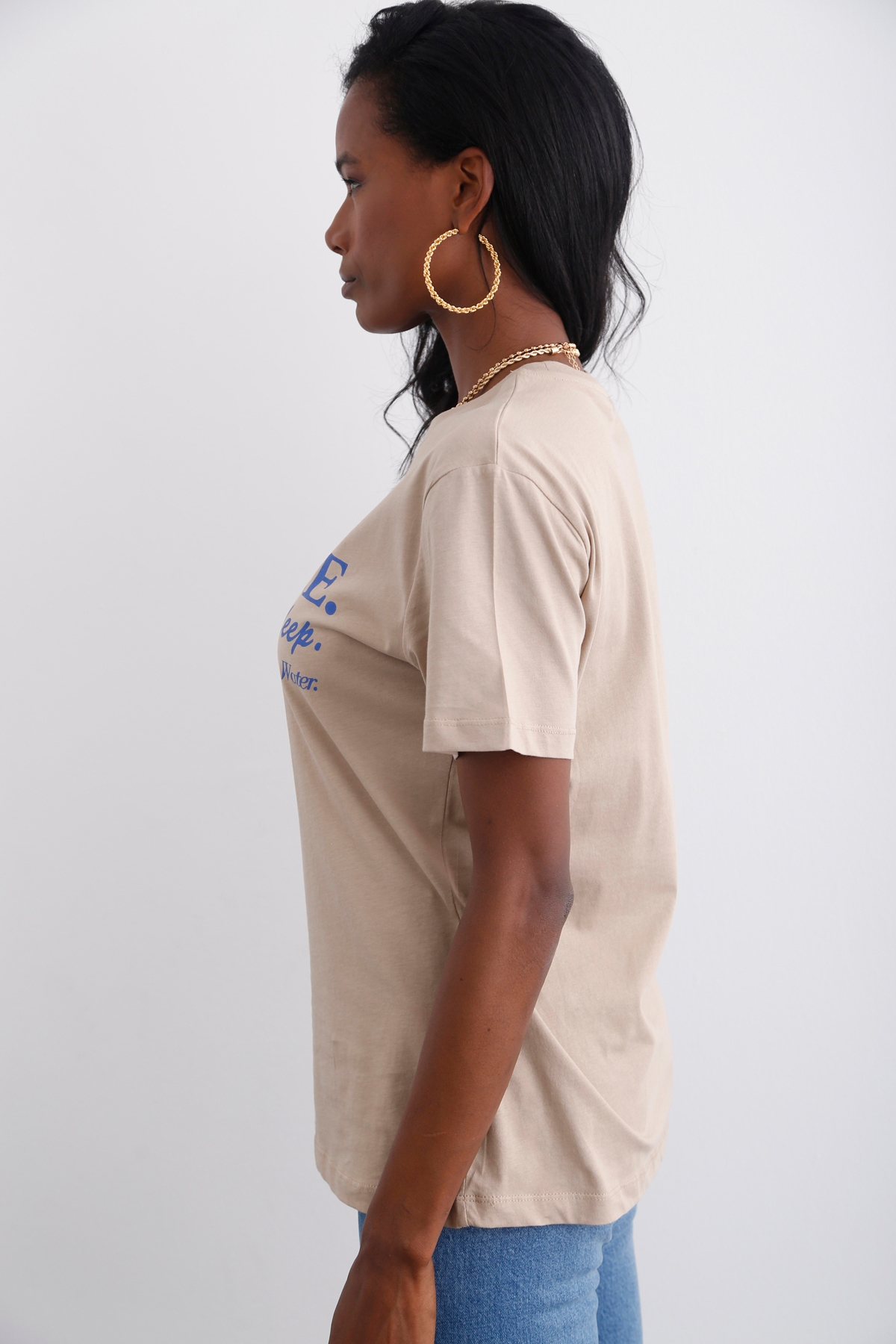 Kum Benice Baskılı Tshirt 14013