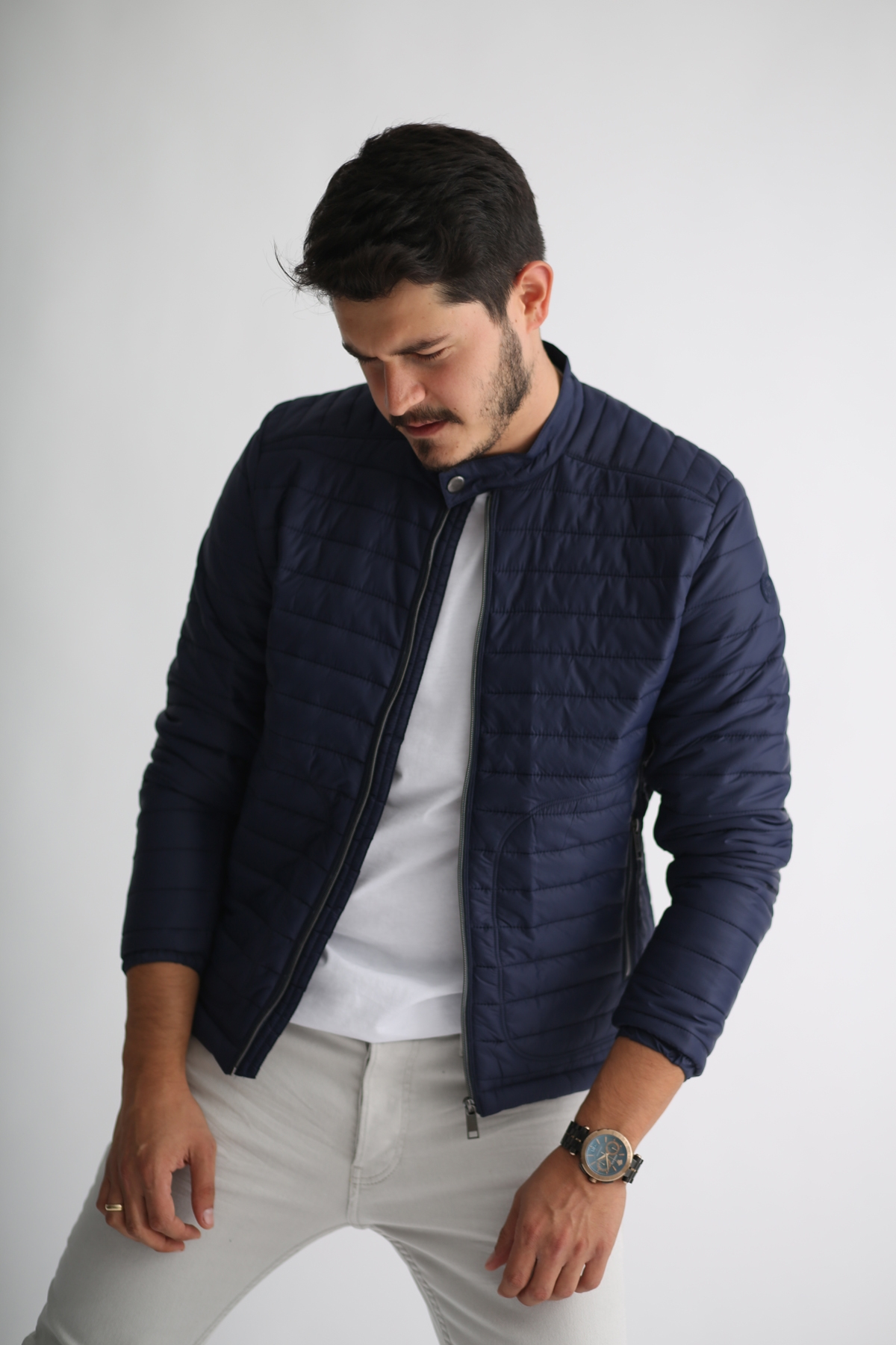 Lacivert Erkek Şişme Mont 6116