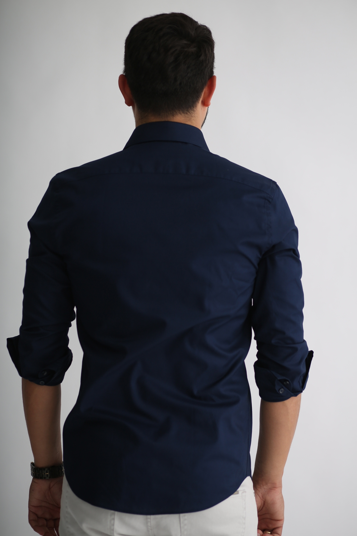 Lacivert Erkek Slim Fit Gömlek 465