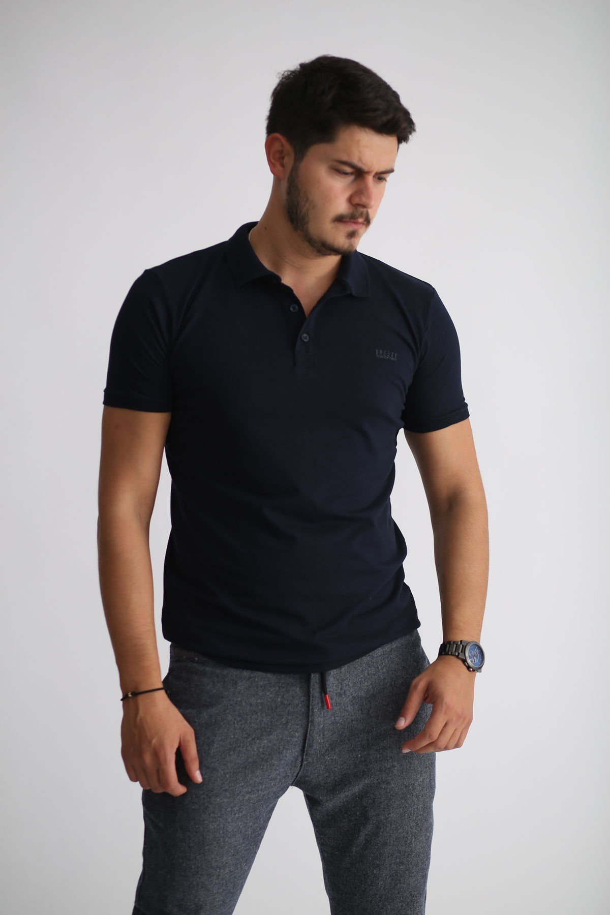 Lacivert Polo Yaka Tshirt 20201025