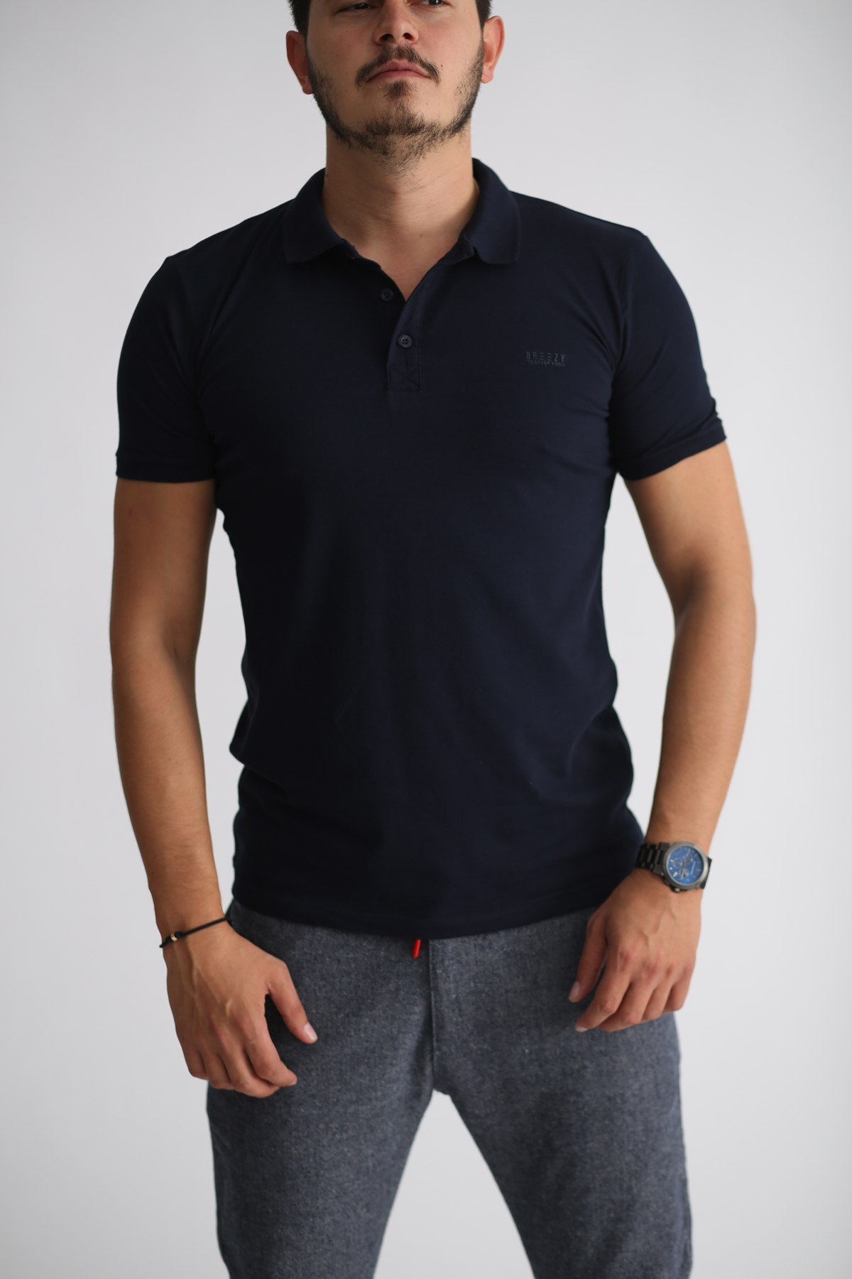 Lacivert Polo Yaka Tshirt 20201025