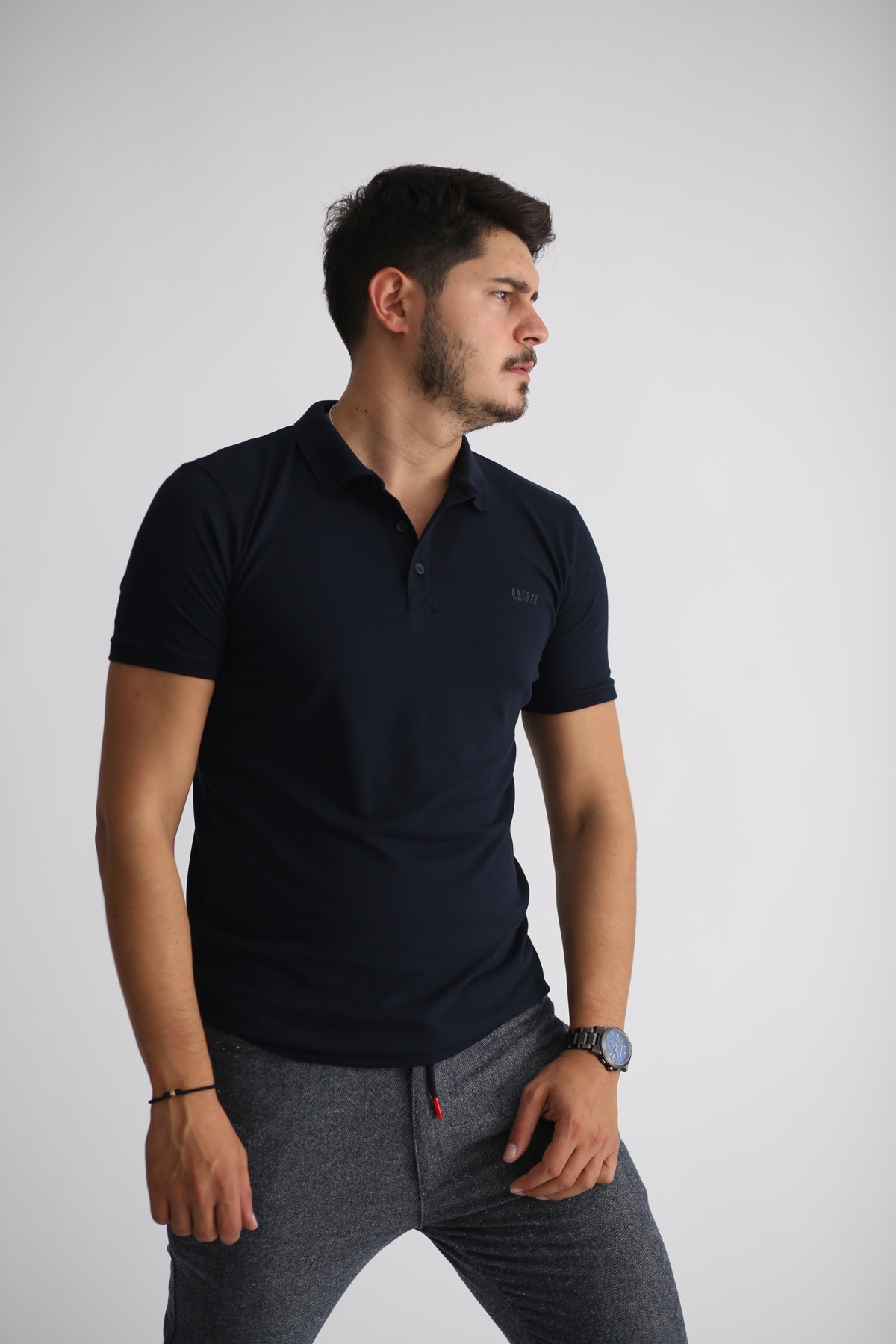 Lacivert Polo Yaka Tshirt 20201025